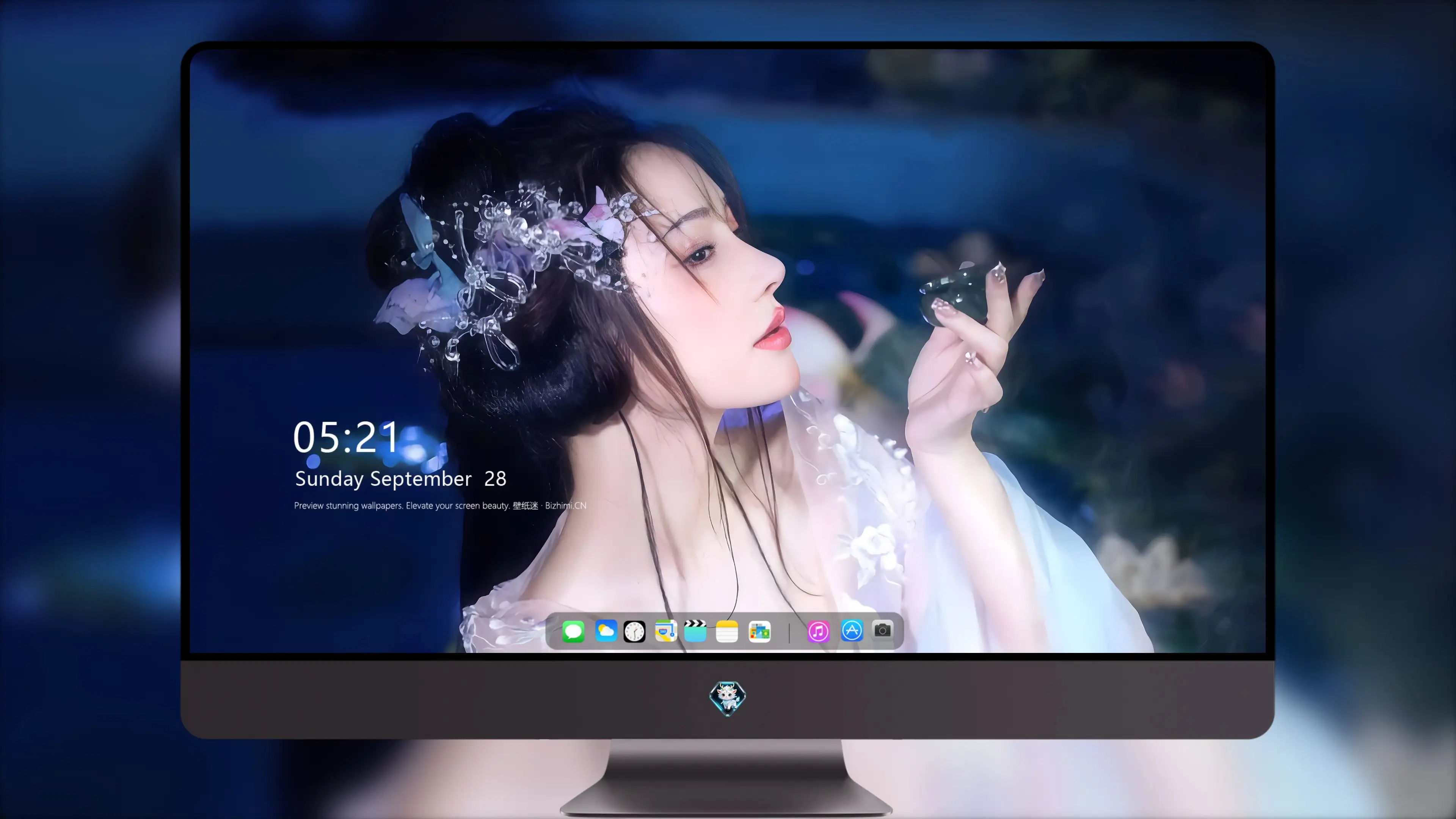 轻盈清新电脑桌面 简约 精选舒适图 办公休闲两用桌面
