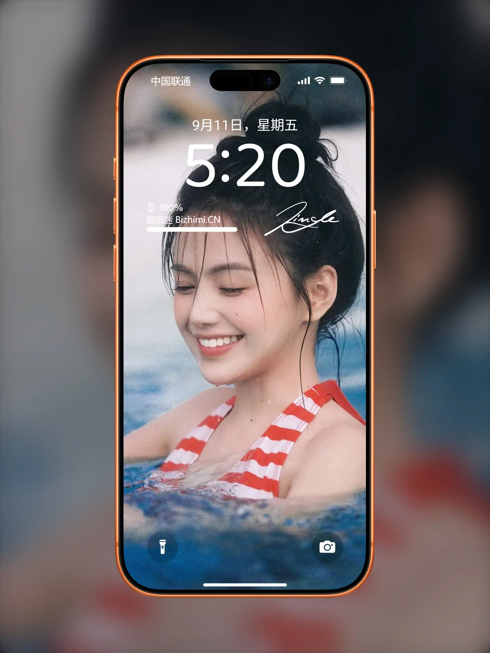 甜美动人的 女孩时尚写真 照片 ipad手机锁屏