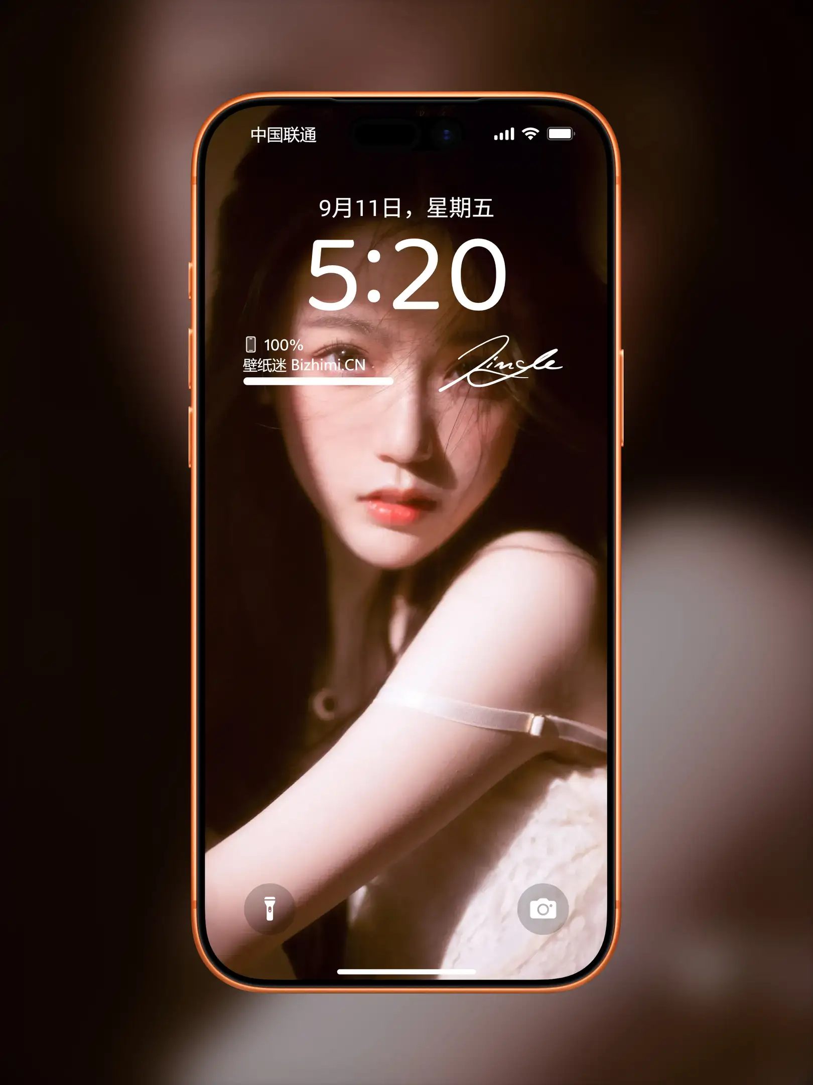 甜美动人的 女孩时尚写真 照片 ipad手机锁屏