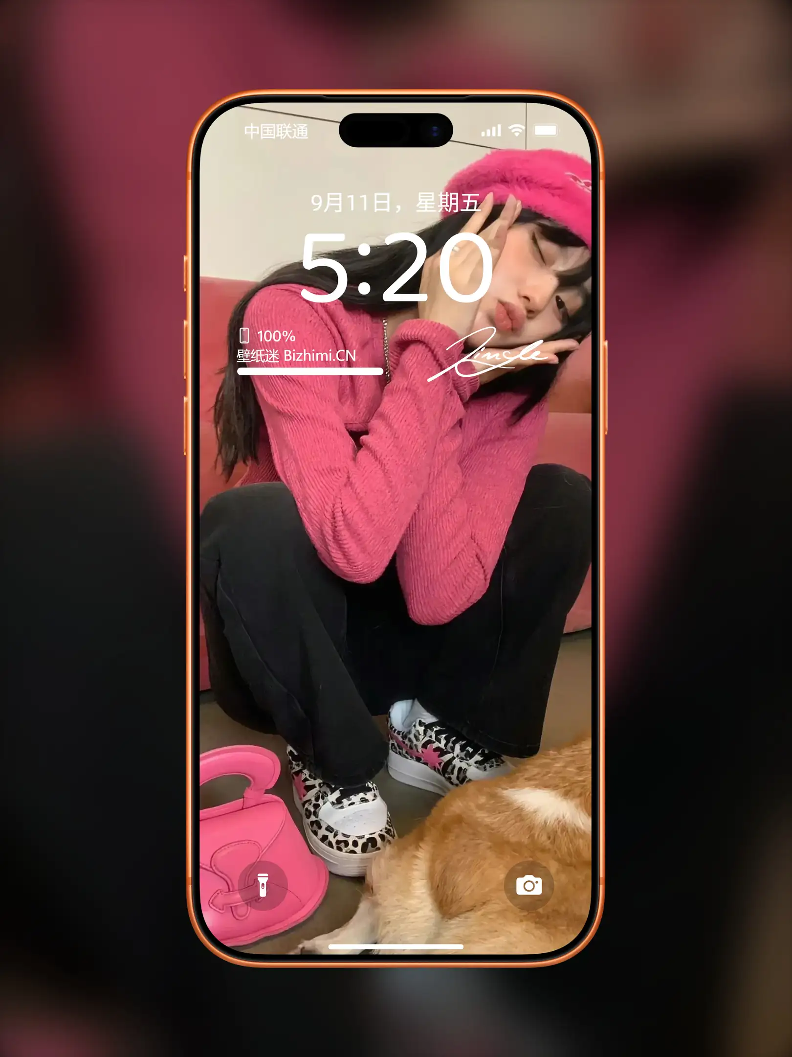 明艳动人的 女孩时尚写真 照片 ipad手机锁屏