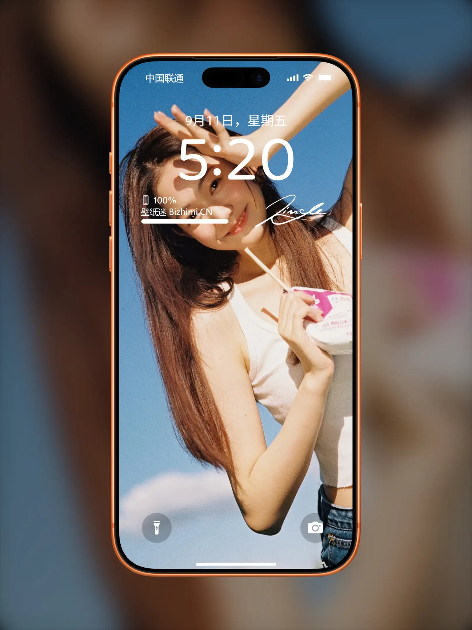 楚楚动人的 女孩人像写真 照片 女神手机锁屏