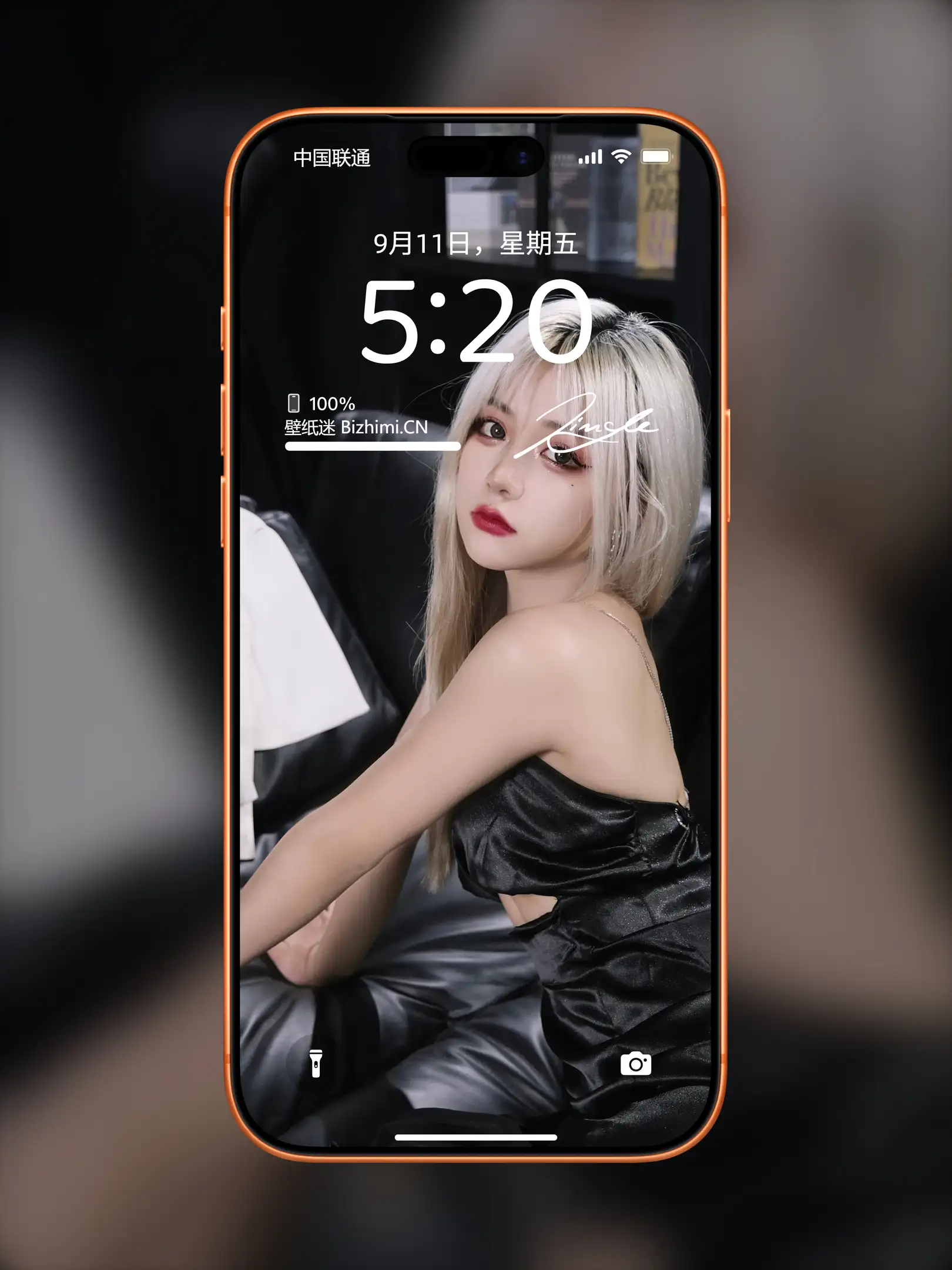 颜值出众的 女孩时尚写真 照片 ipad手机锁屏