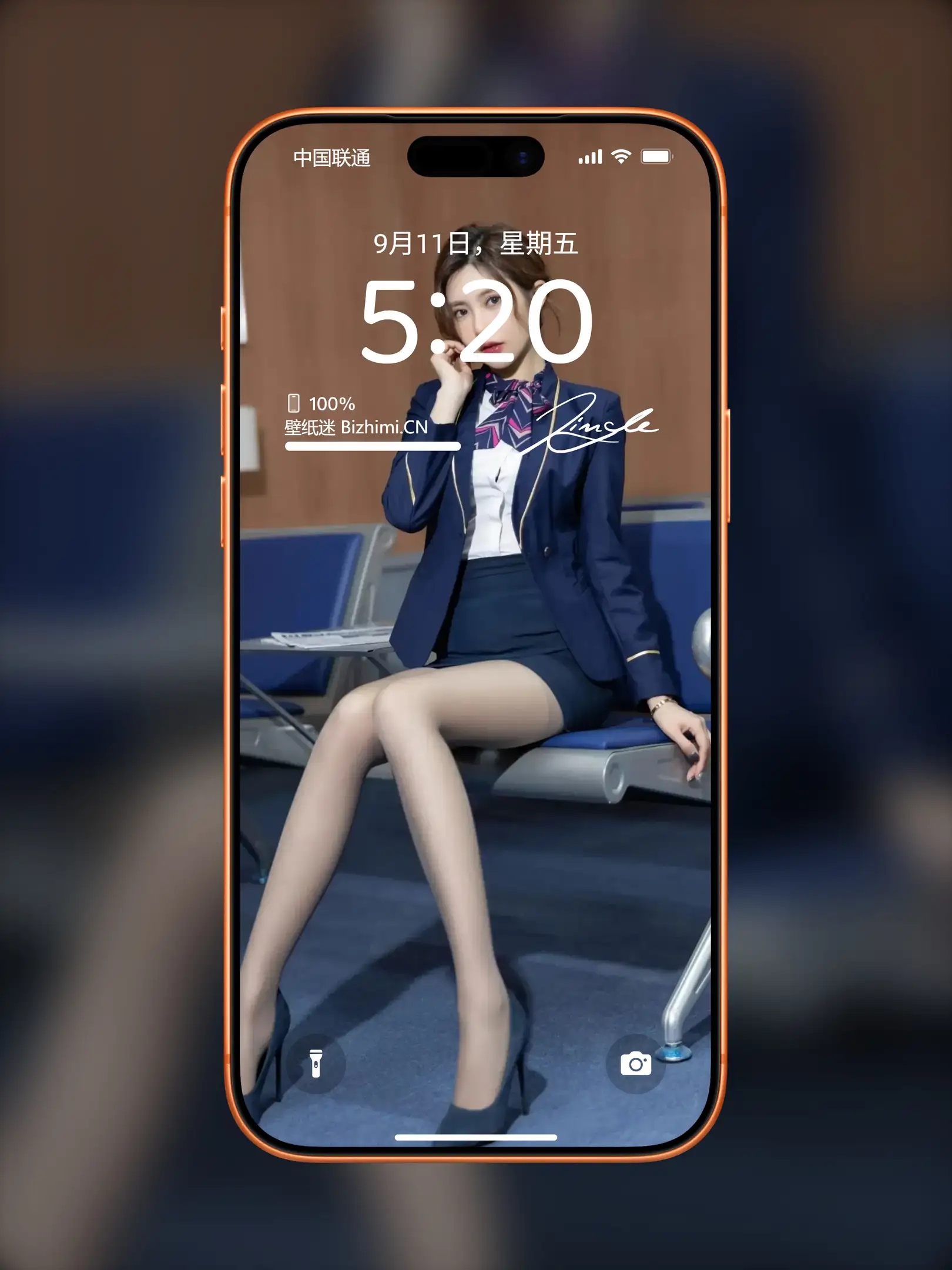 魅力十足的 女孩高清肖像 照片 手机锁屏壁纸
