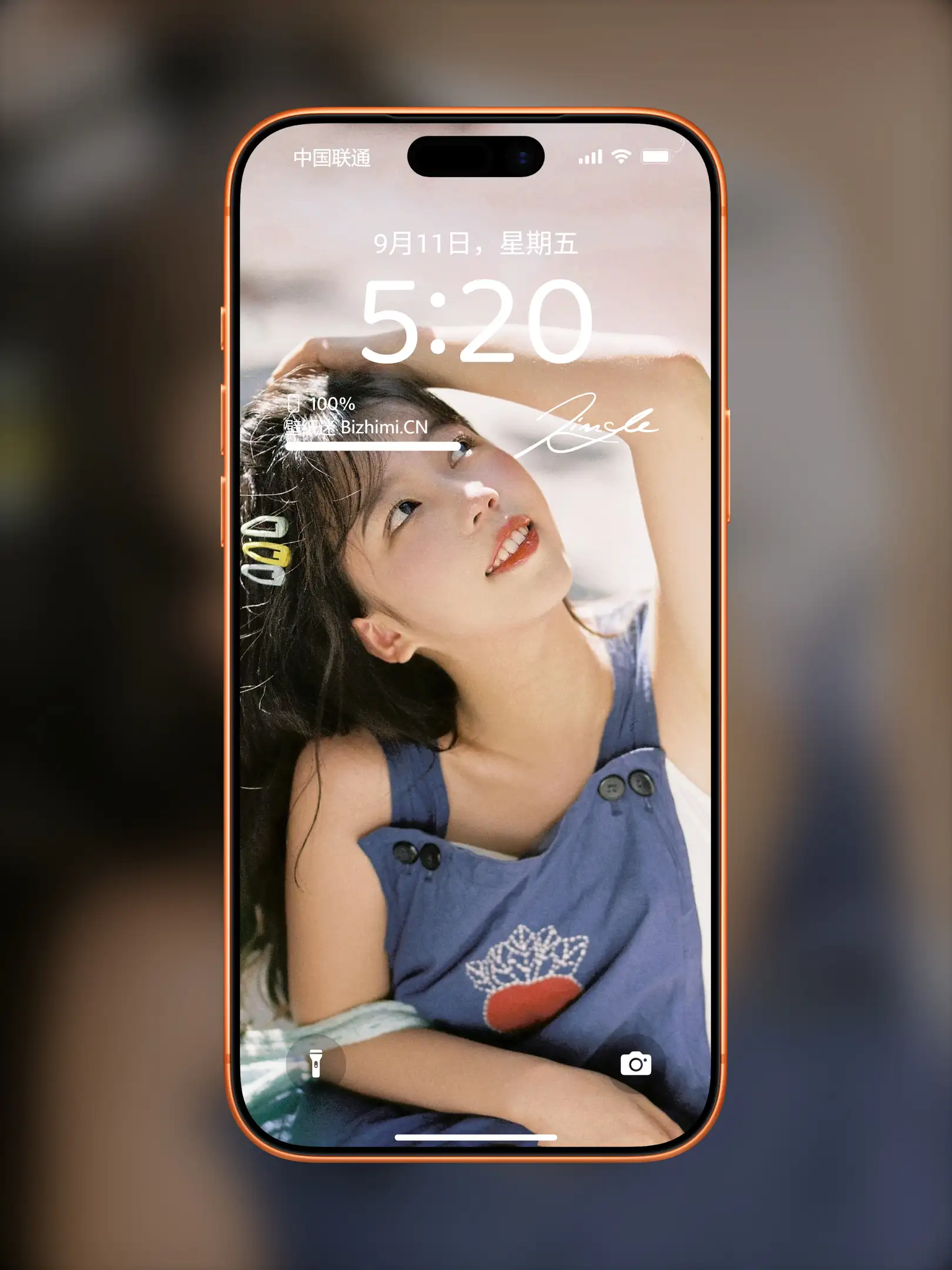 甜美动人的 女孩时尚写真 照片 ipad手机锁屏