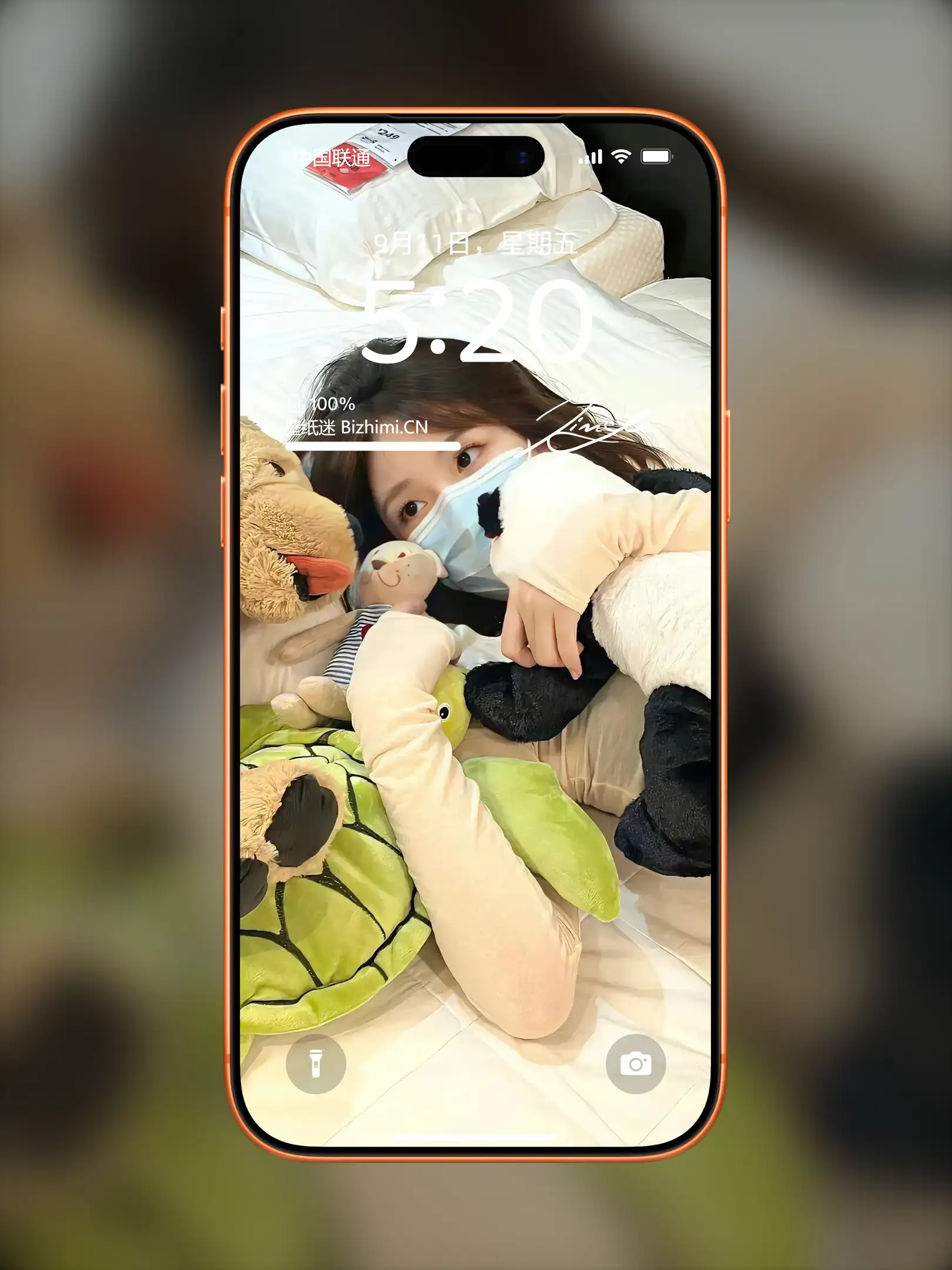 明艳动人的 女孩时尚写真 照片 ipad手机锁屏