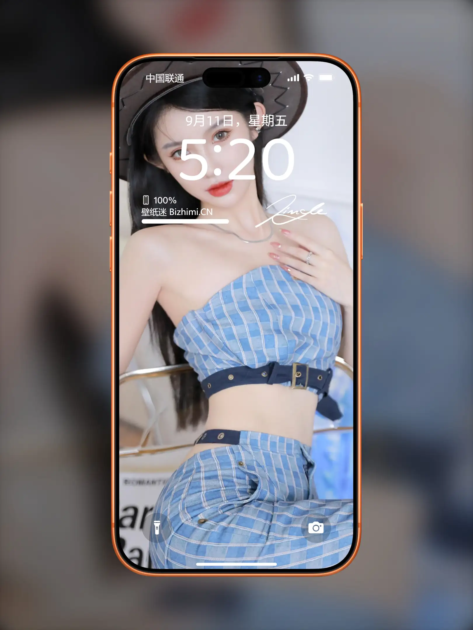 魅力十足的 女孩高清肖像 照片 手机锁屏壁纸
