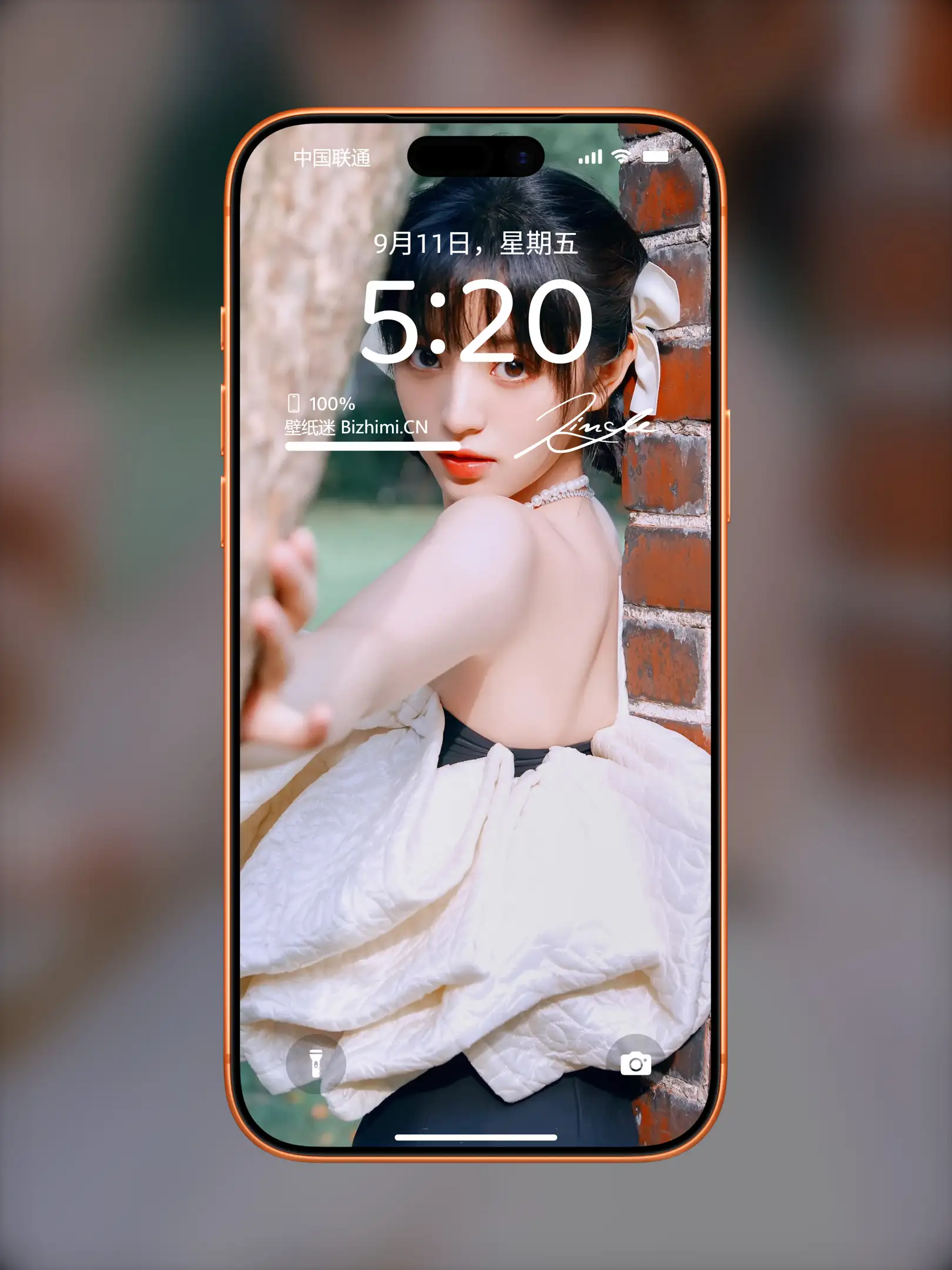 颜值出众的 女孩时尚写真 照片 ipad手机锁屏