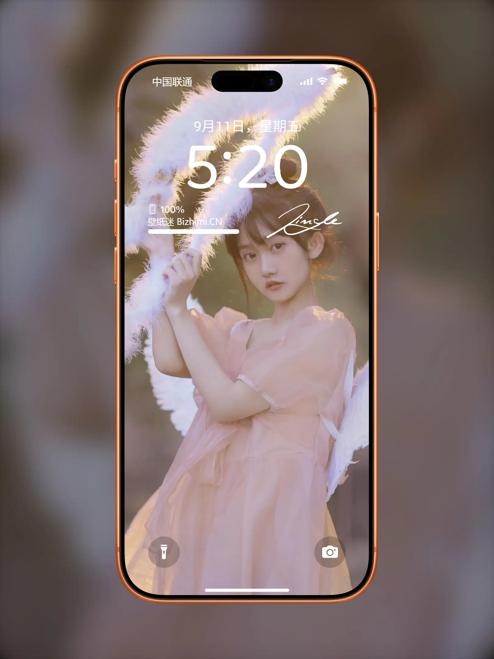 明艳动人的 女孩时尚写真 照片 ipad手机锁屏