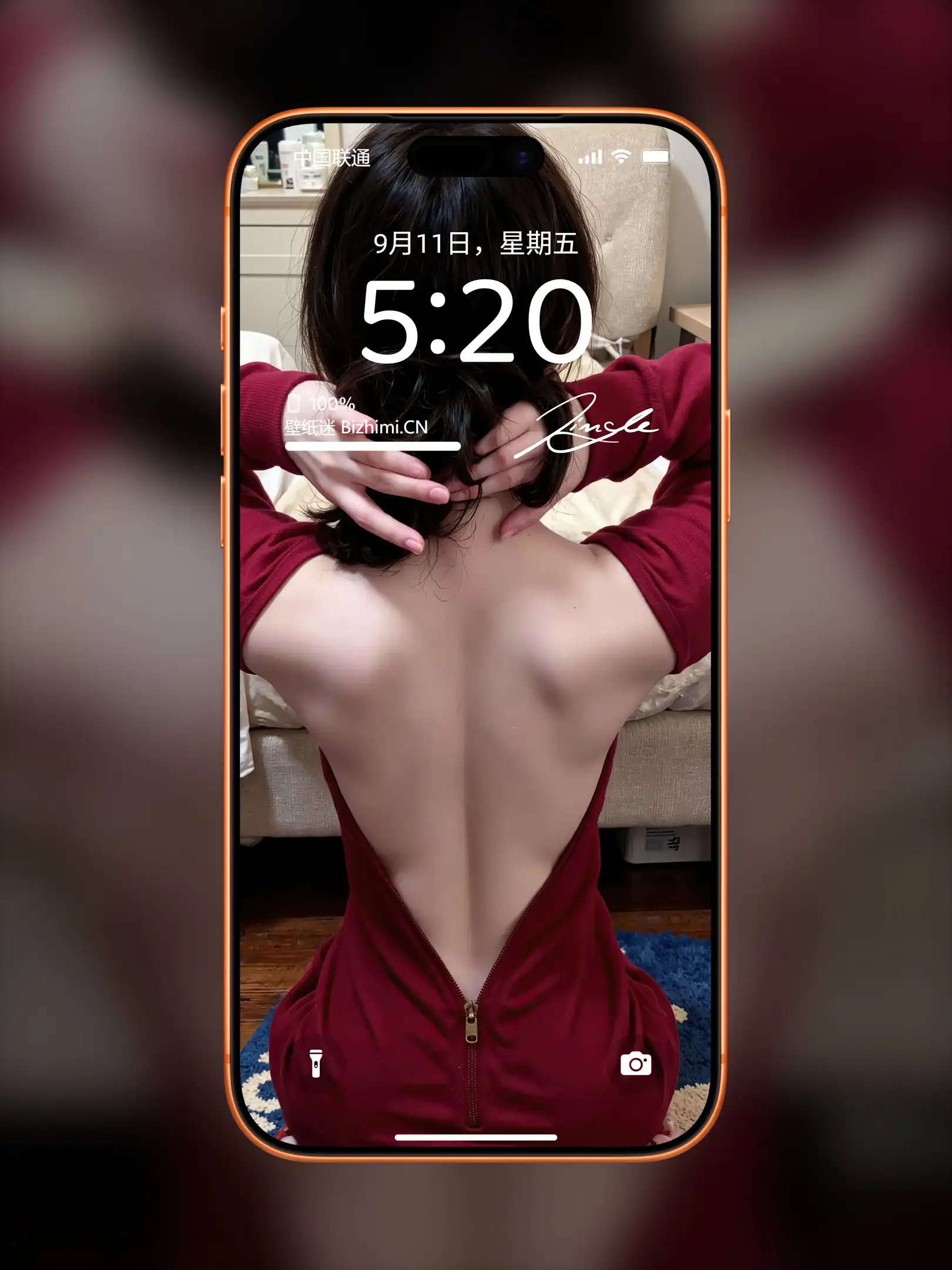 性感迷人的 女孩时尚写真 照片 ipad手机锁屏