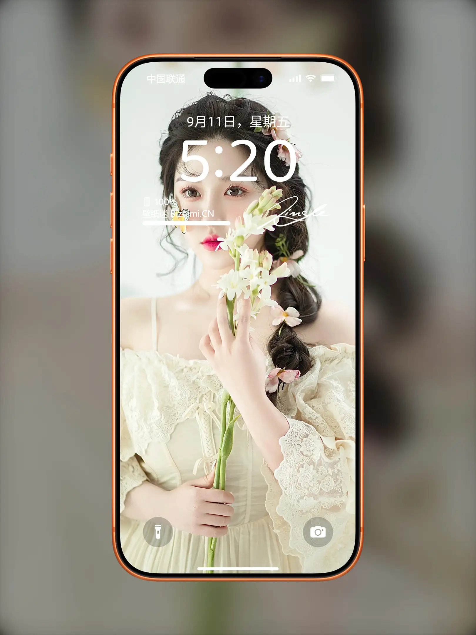 颜值出众的 女孩时尚写真 照片 ipad手机锁屏