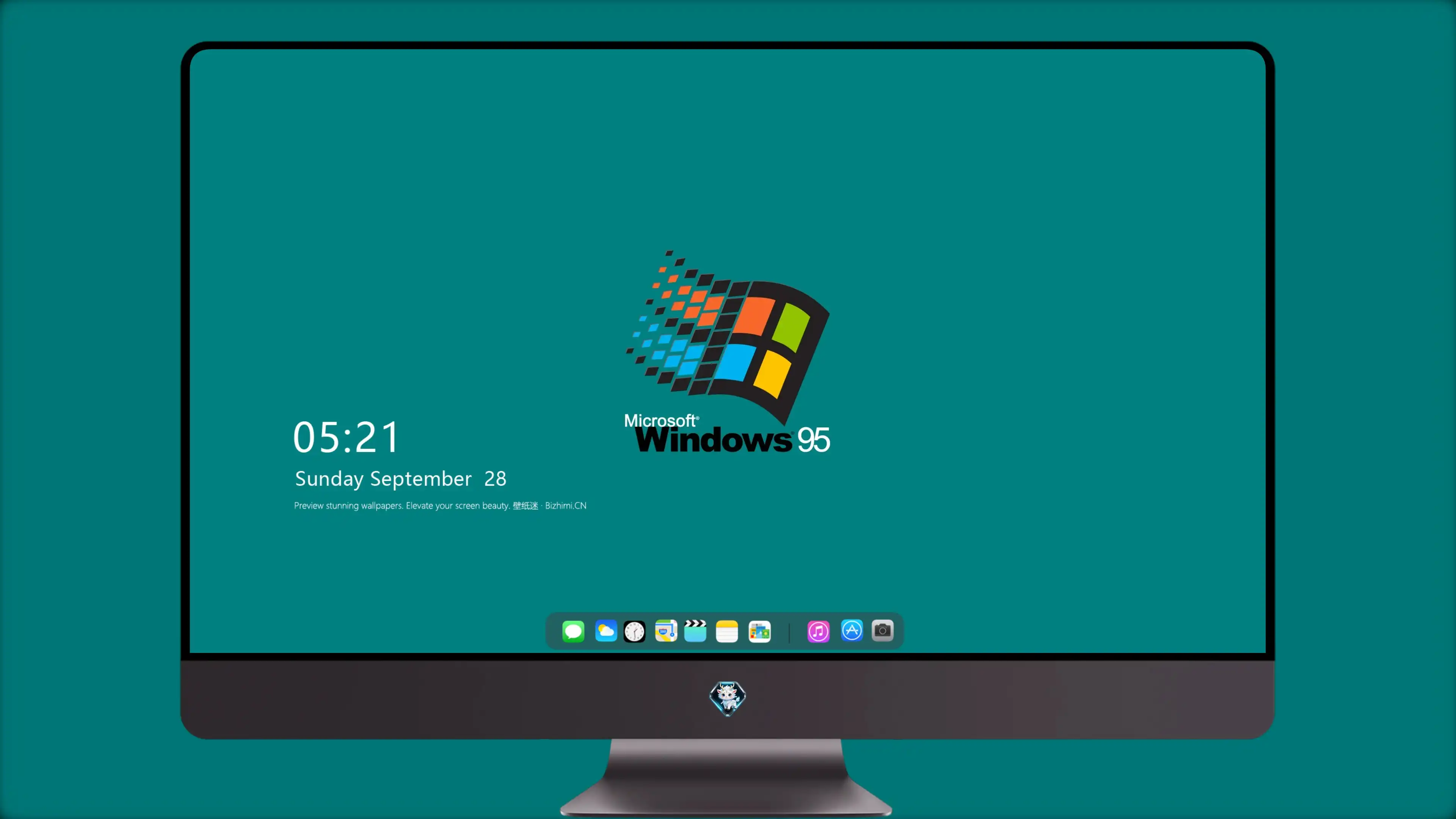 4K超清 简约大气的 Windows色彩设计 pc锁屏 免费下载