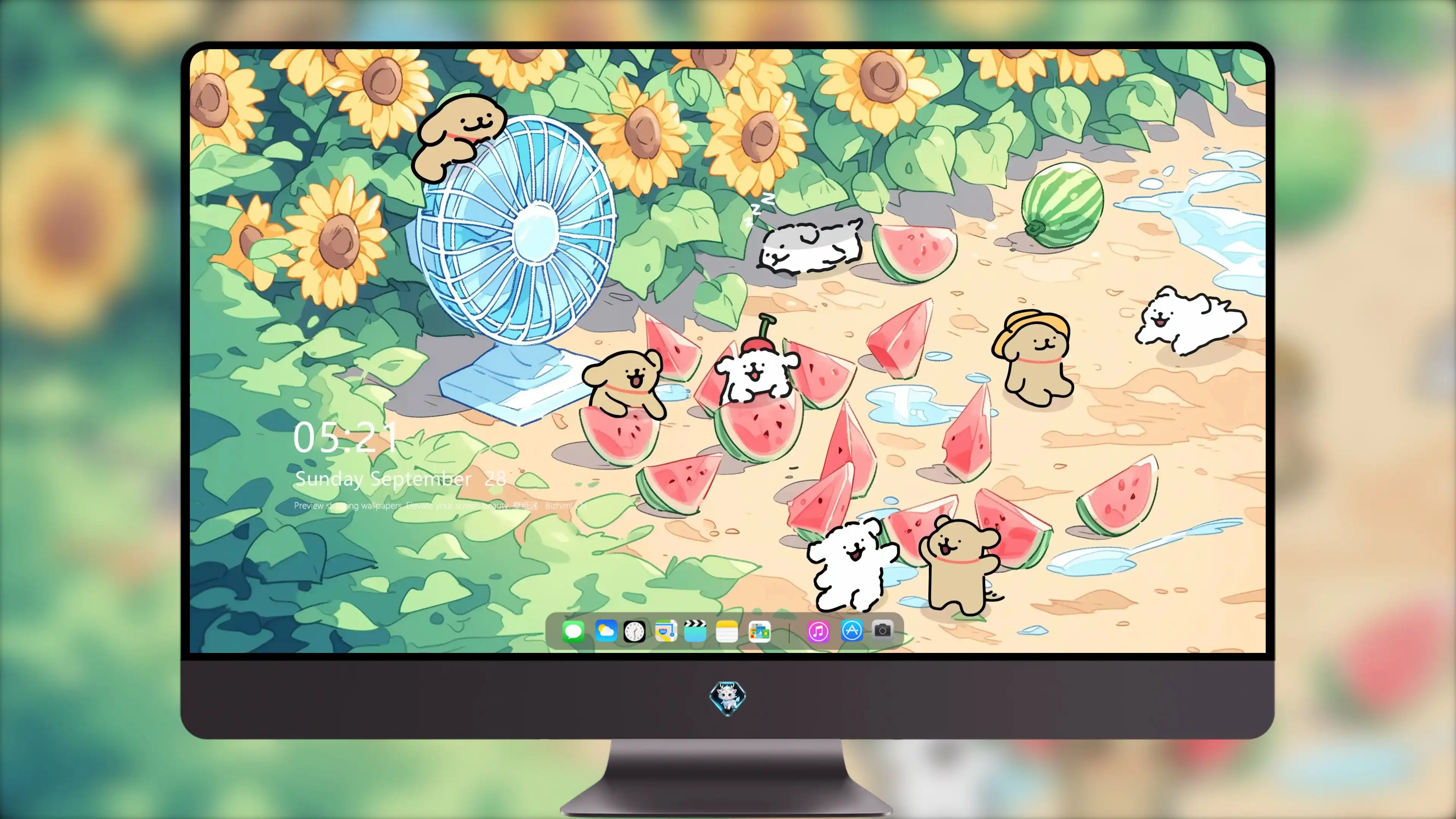 2K壁纸 线条小狗插画壁纸 iPad壁纸 完整合集