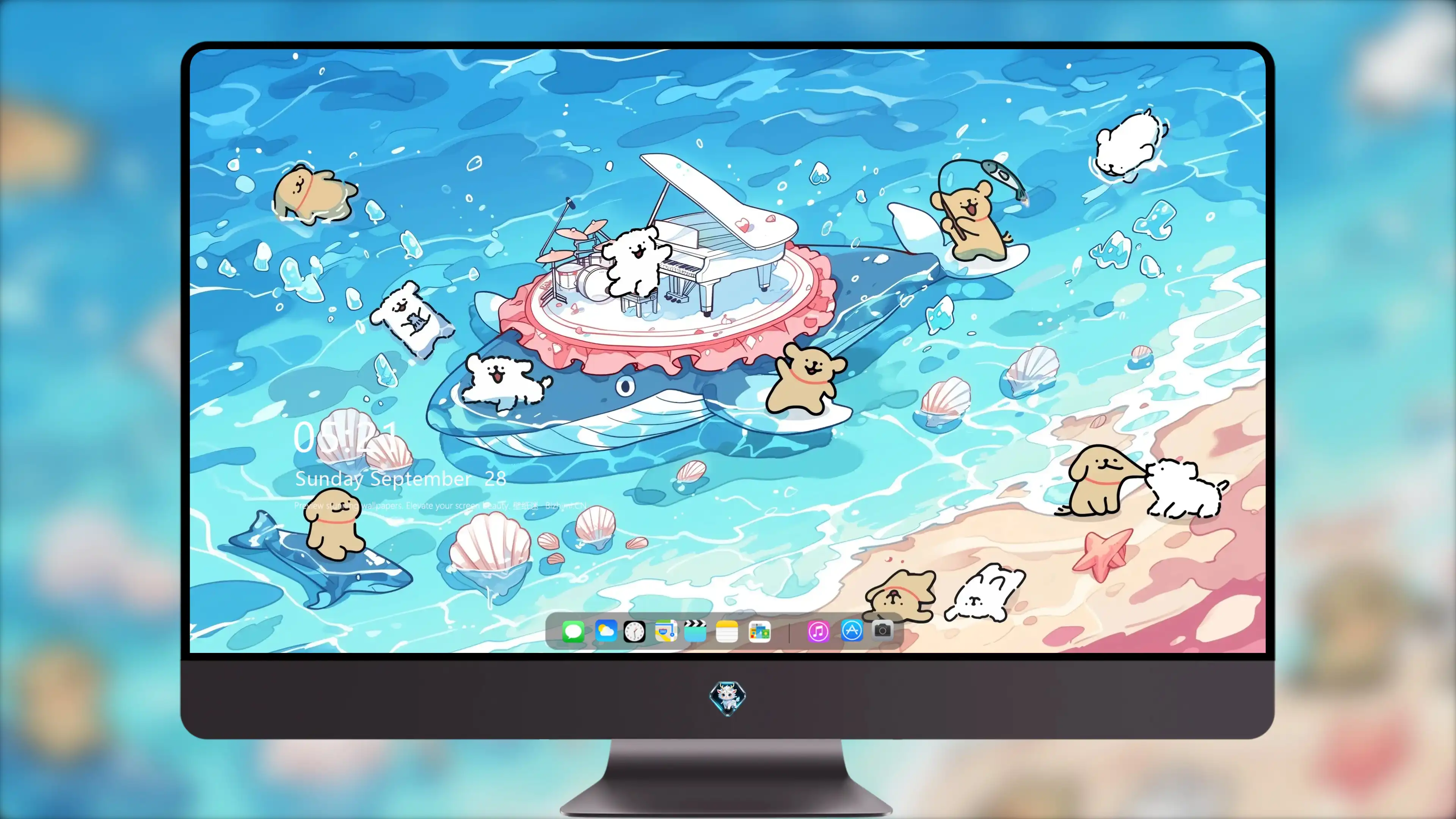 4K超清 线条小狗同人美图 IPAD 电脑免费下载