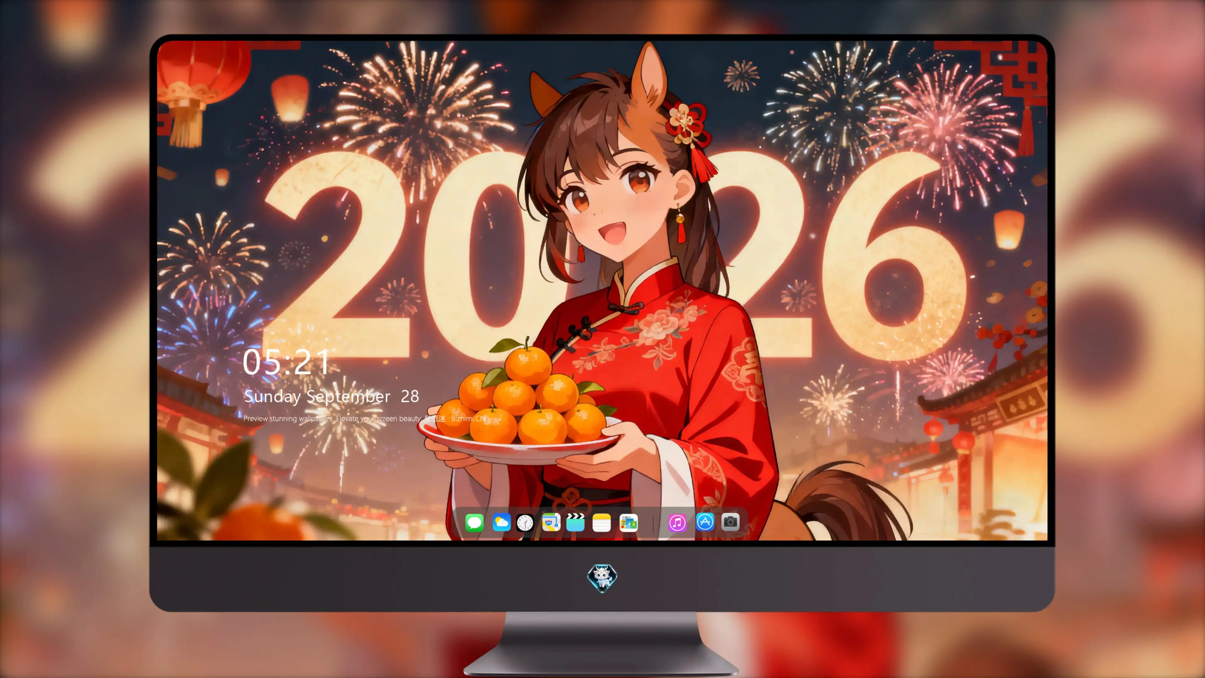 4K节日氛围壁纸 礼物堆积欢乐氛围