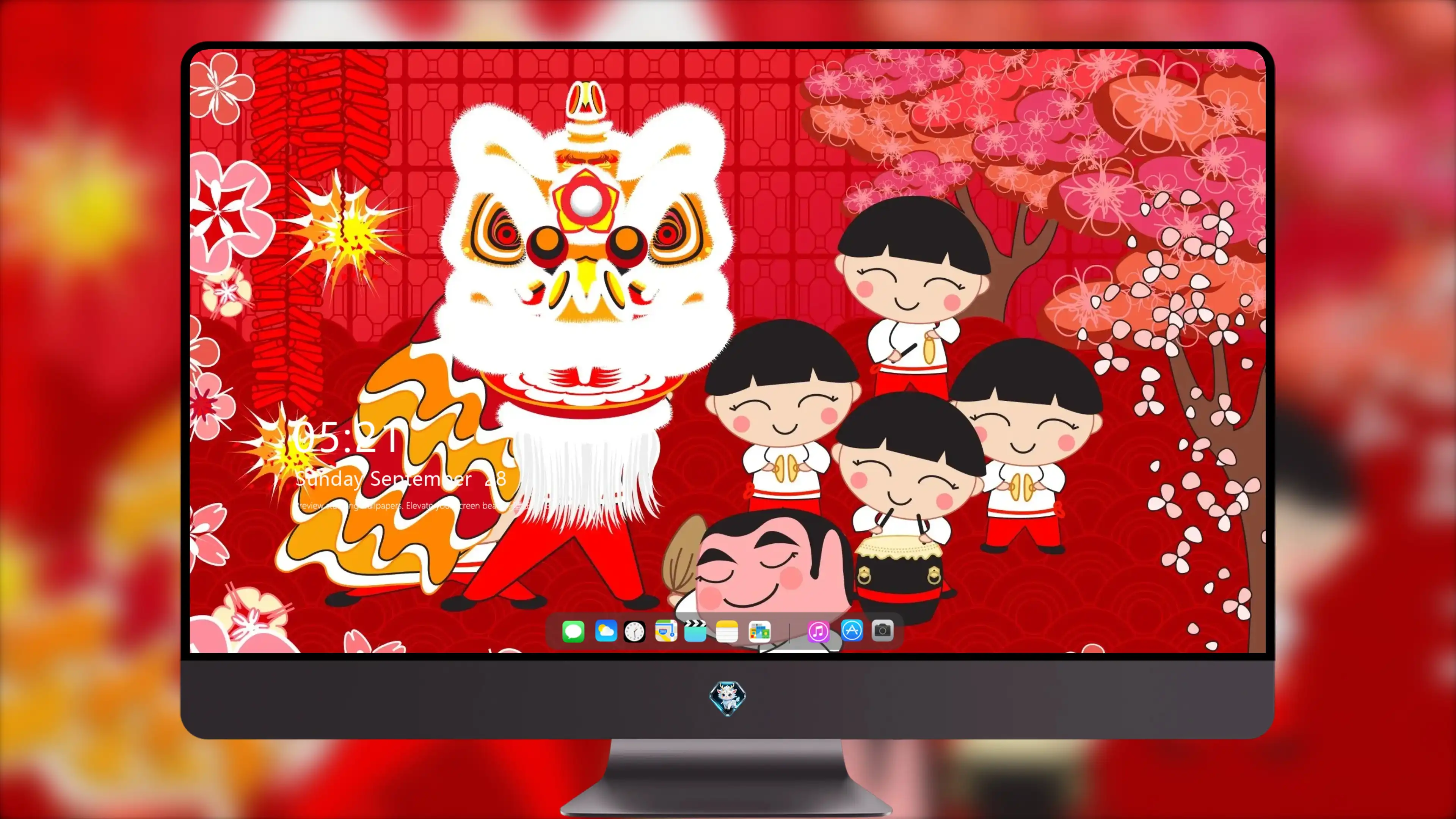 4K节日氛围壁纸 礼物堆积欢乐氛围