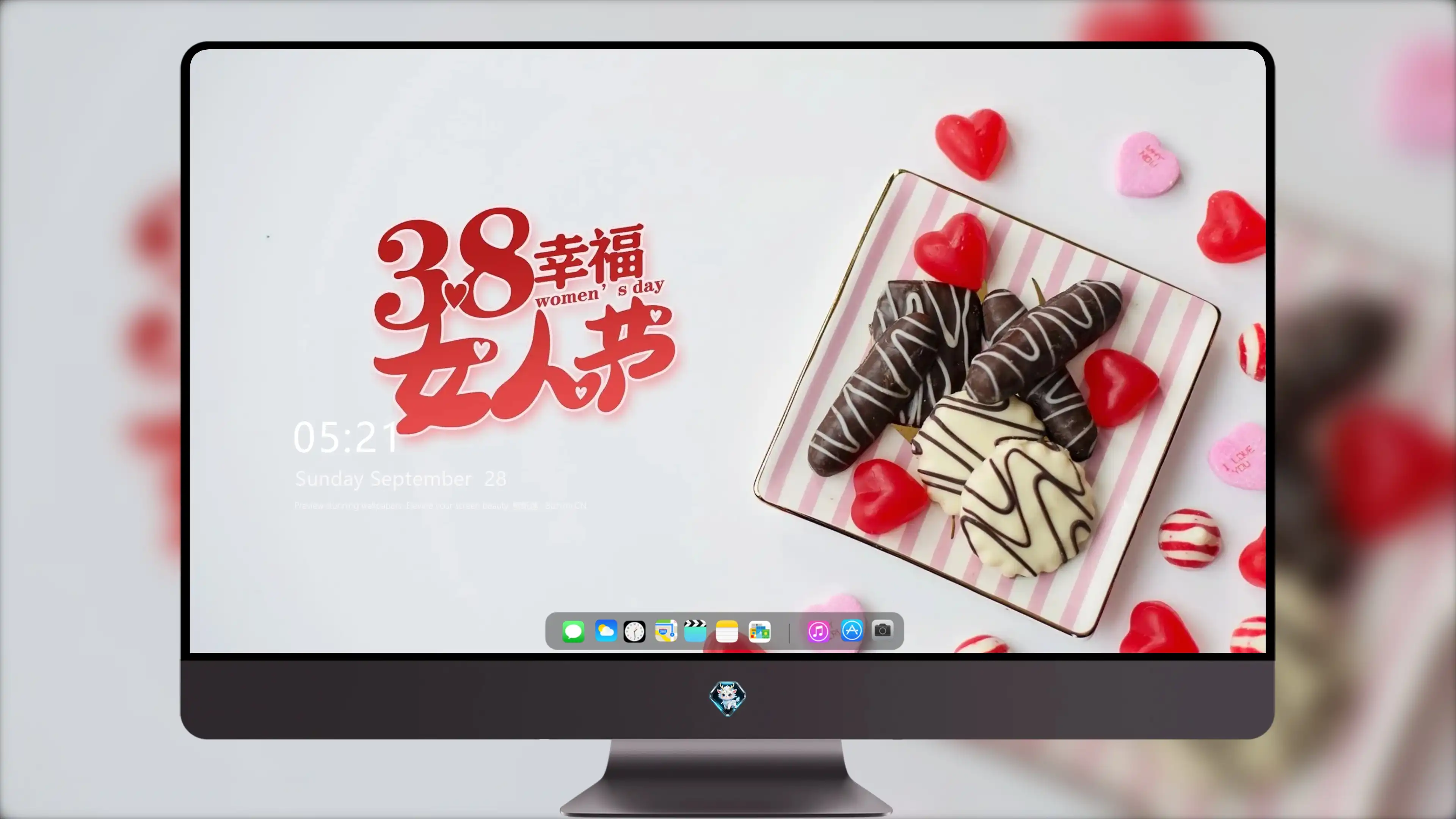 4K节日氛围壁纸 彩灯装饰温馨喜庆