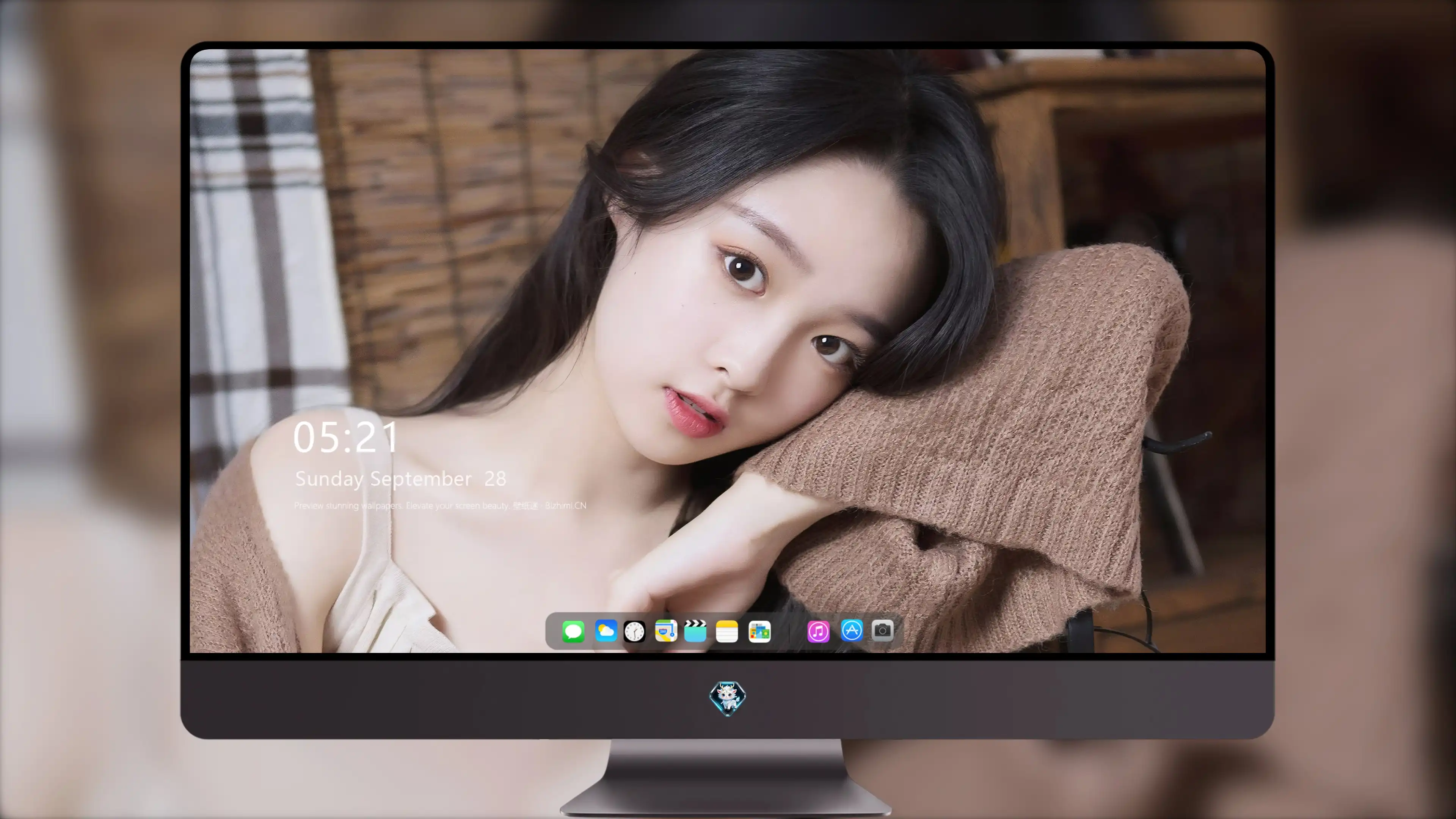 面容姣好的 中国佳人 面部高清摄影 4K极致清晰  PC屏保
