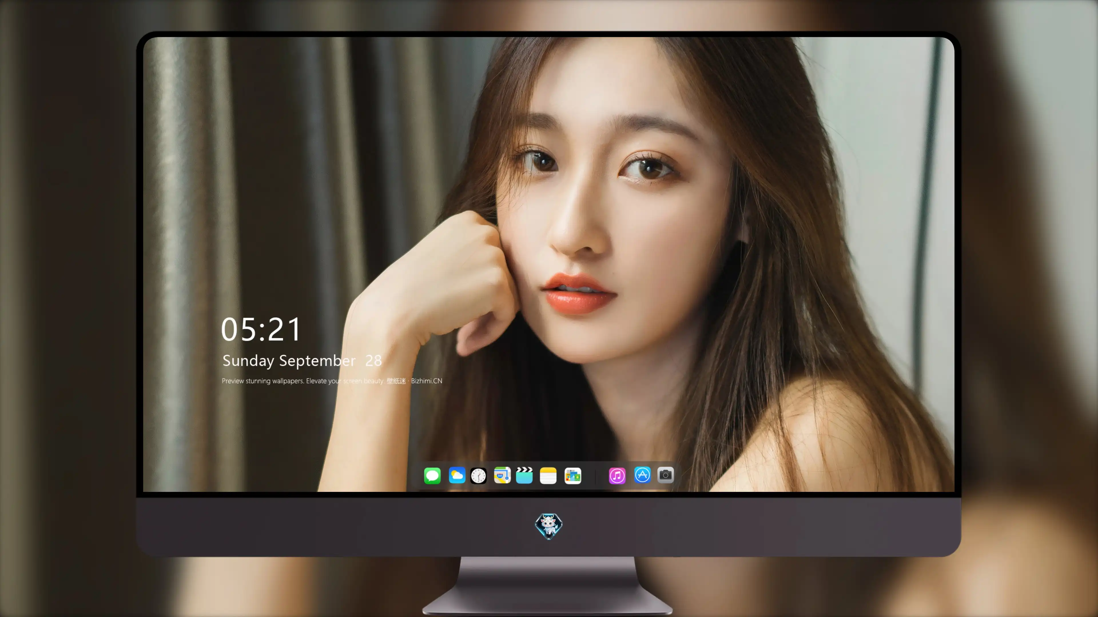 面容姣好的 中国佳人 面部高清摄影 4K极致清晰  PC屏保