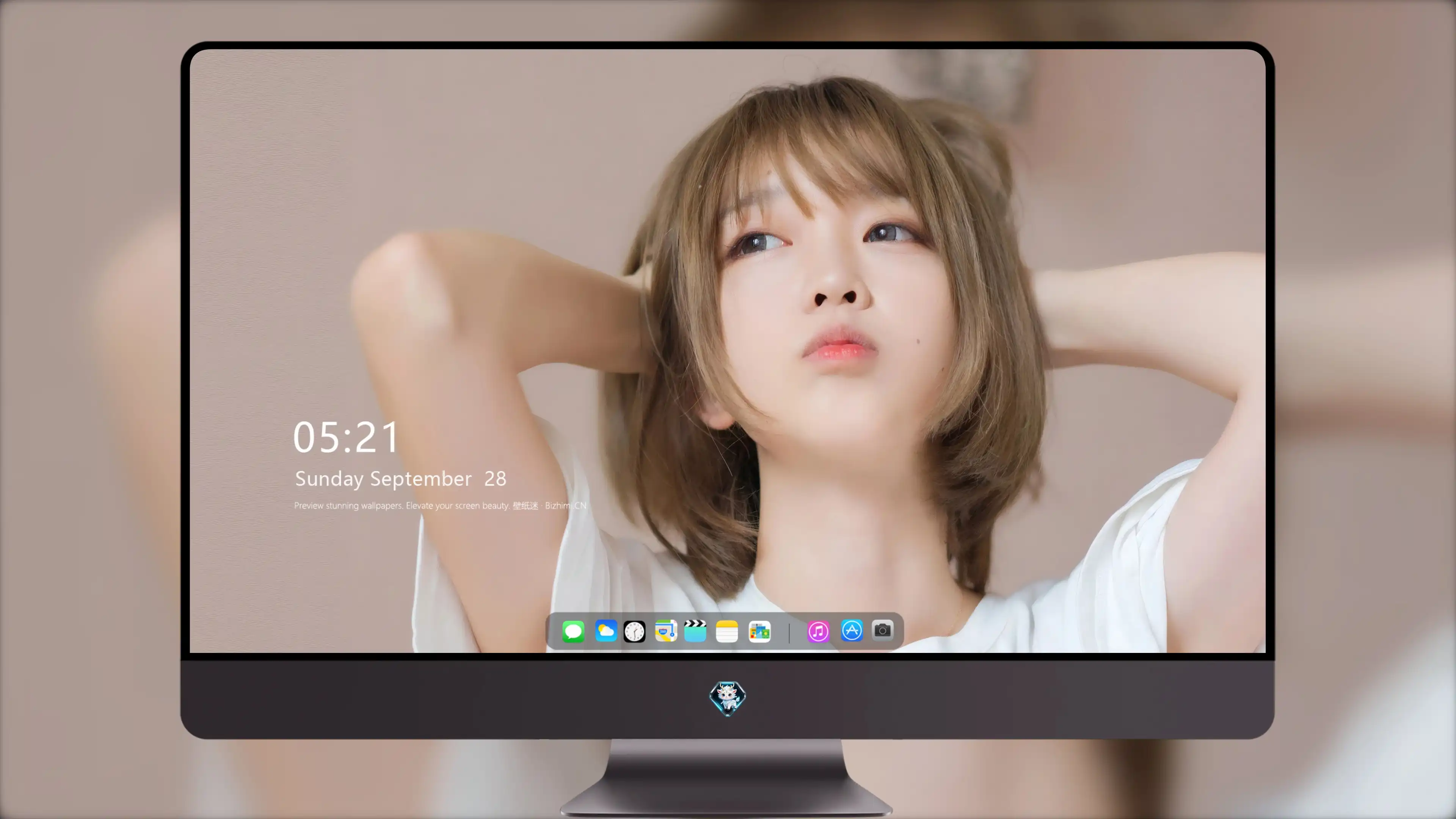 面容姣好的 中国佳人 面部高清摄影 4K极致清晰  PC屏保