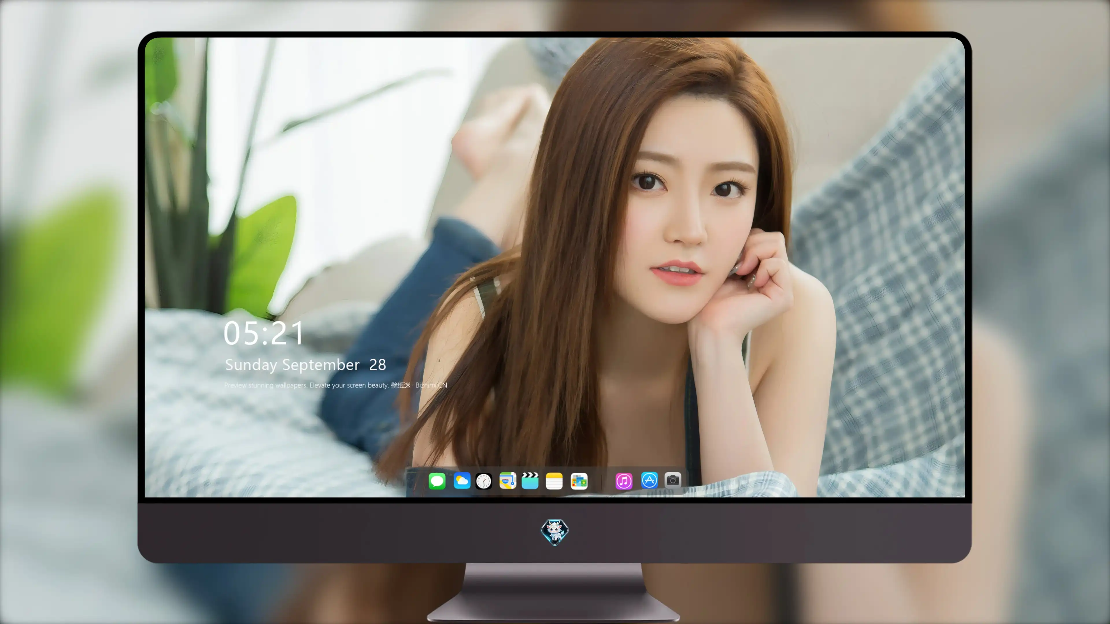 面容姣好的 中国佳人 面部高清摄影 4K极致清晰  PC屏保