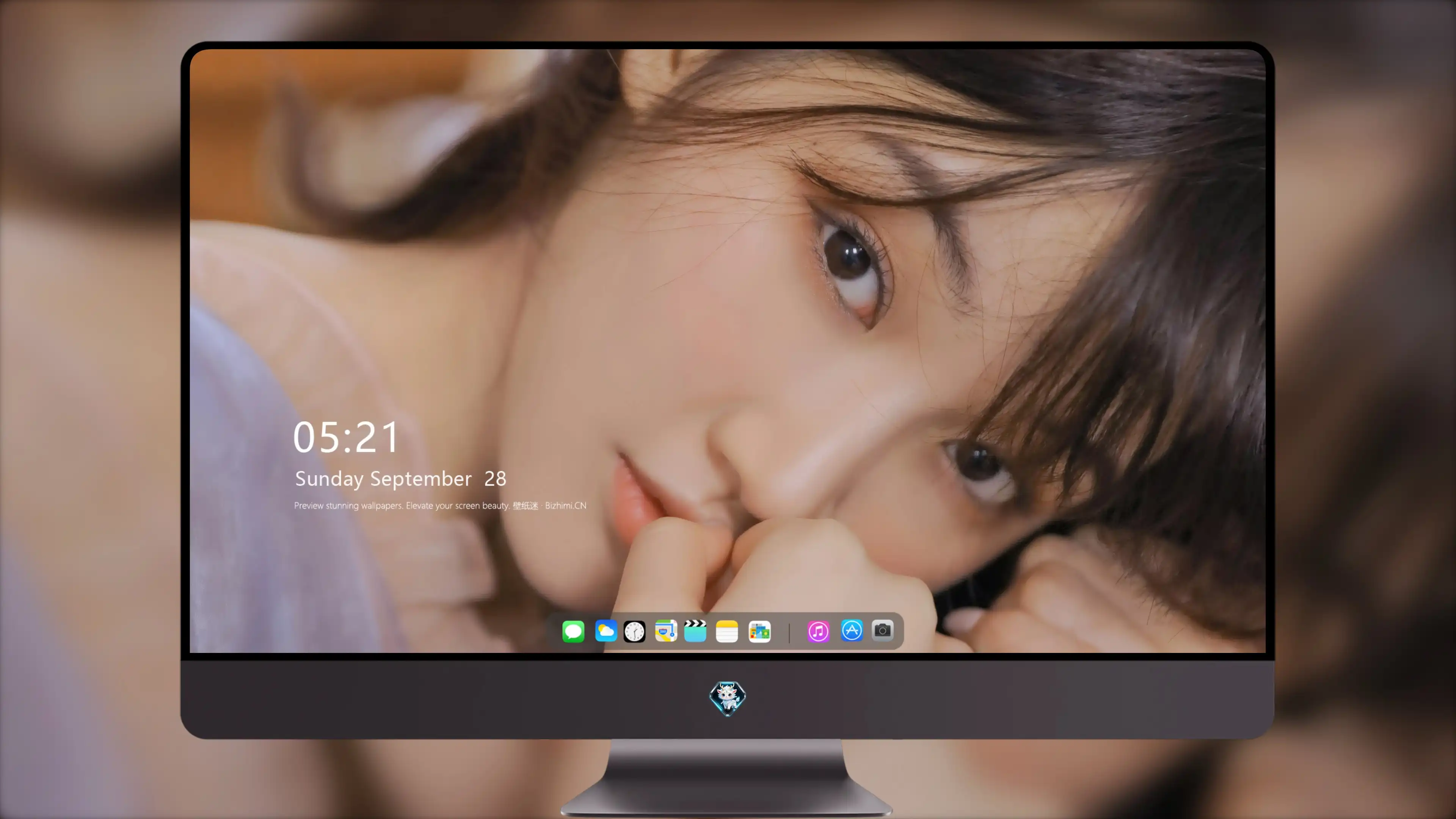 面容姣好的 中国佳人 面部高清摄影 4K极致清晰  PC屏保