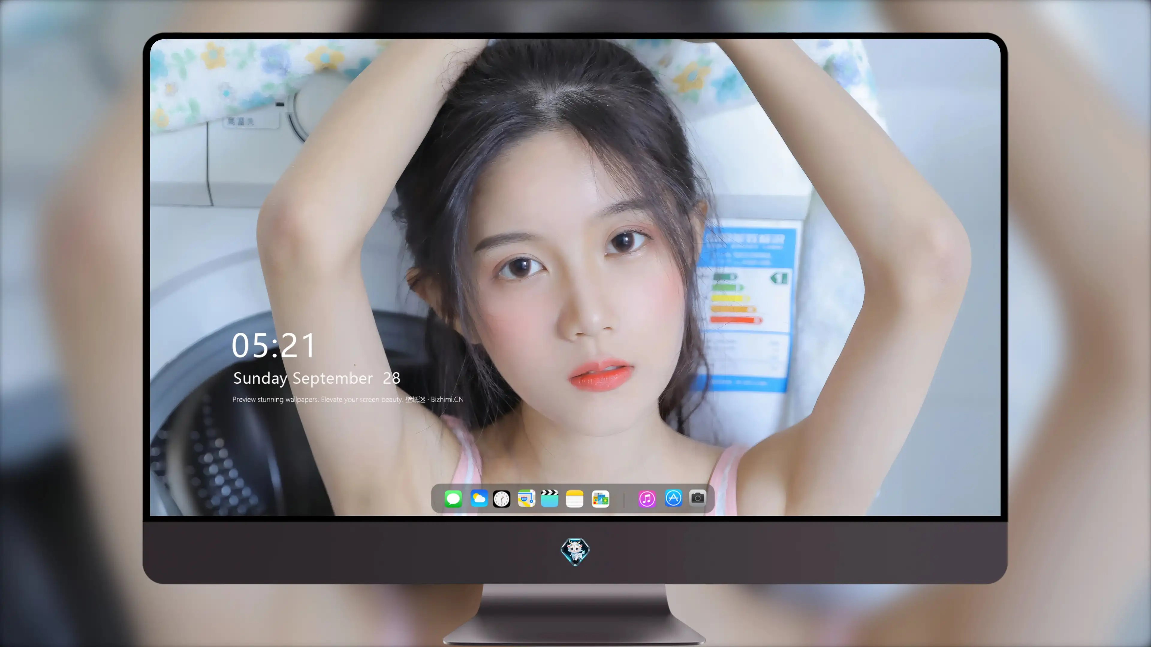面容姣好的 中国佳人 面部高清摄影 4K极致清晰  PC屏保