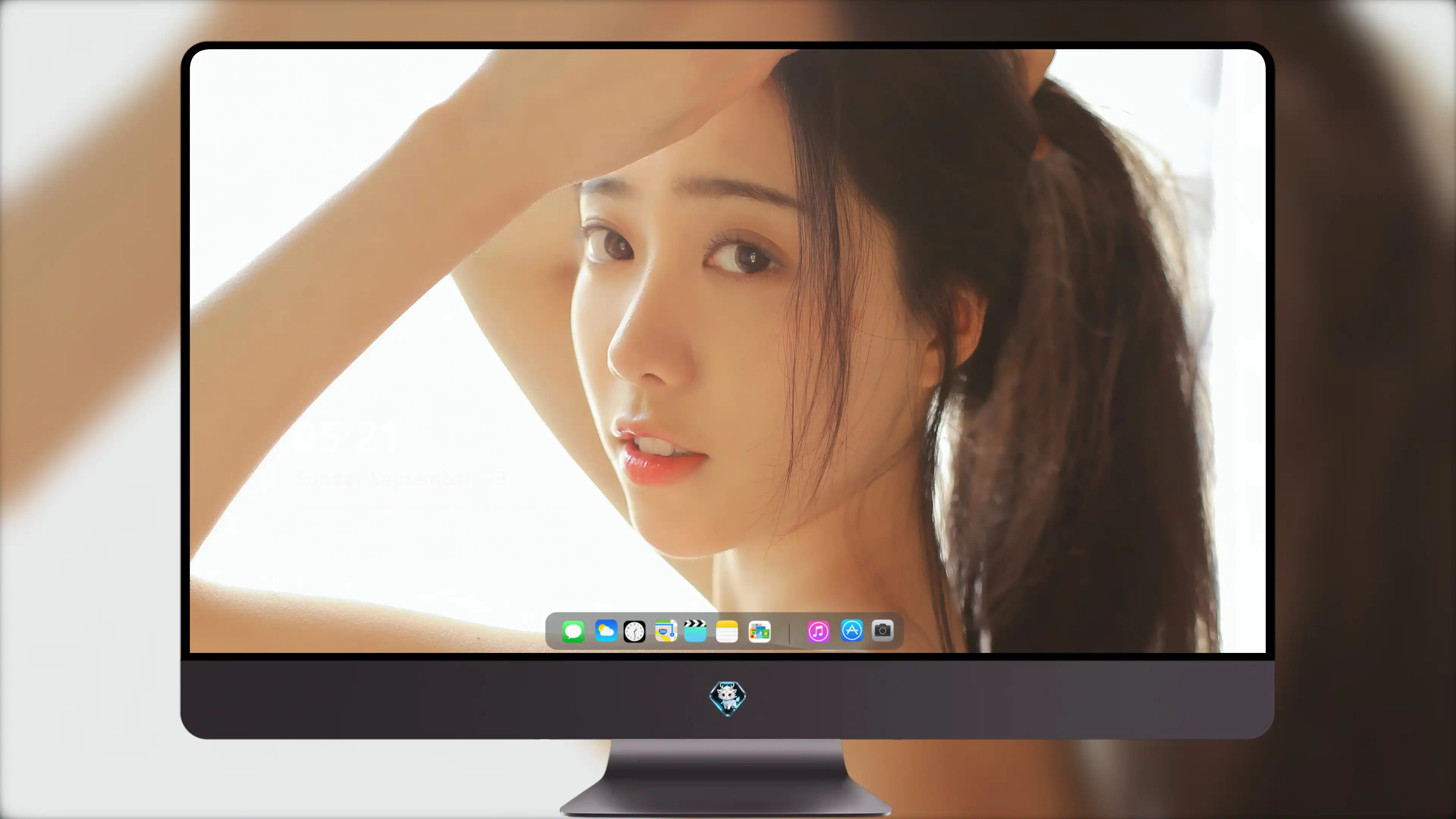 容貌绝美的 中国美女 面部特写摄影 4K高清图片 手机壁纸