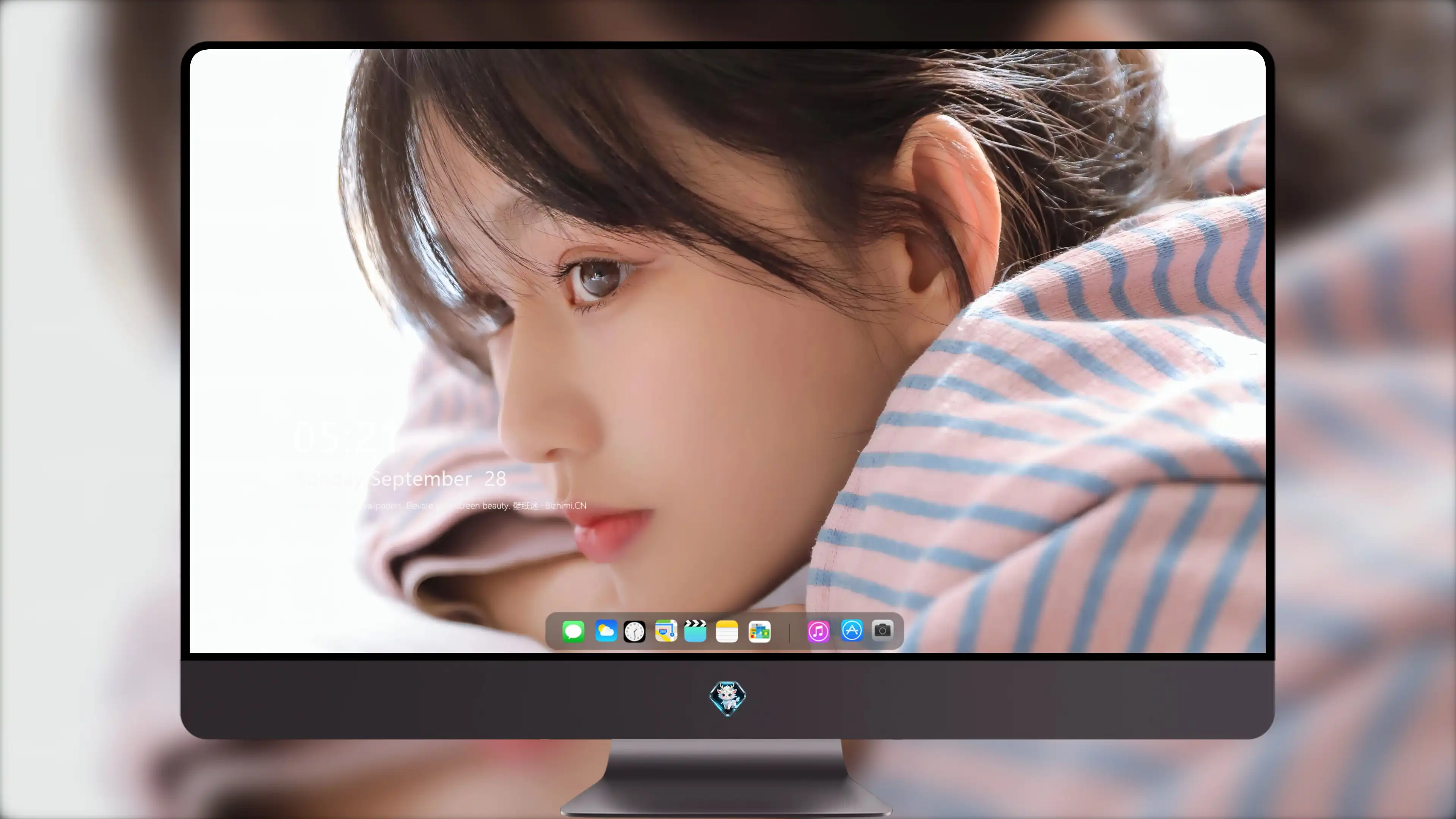 面容姣好的 中国佳人 面部高清摄影 4K极致清晰  PC屏保