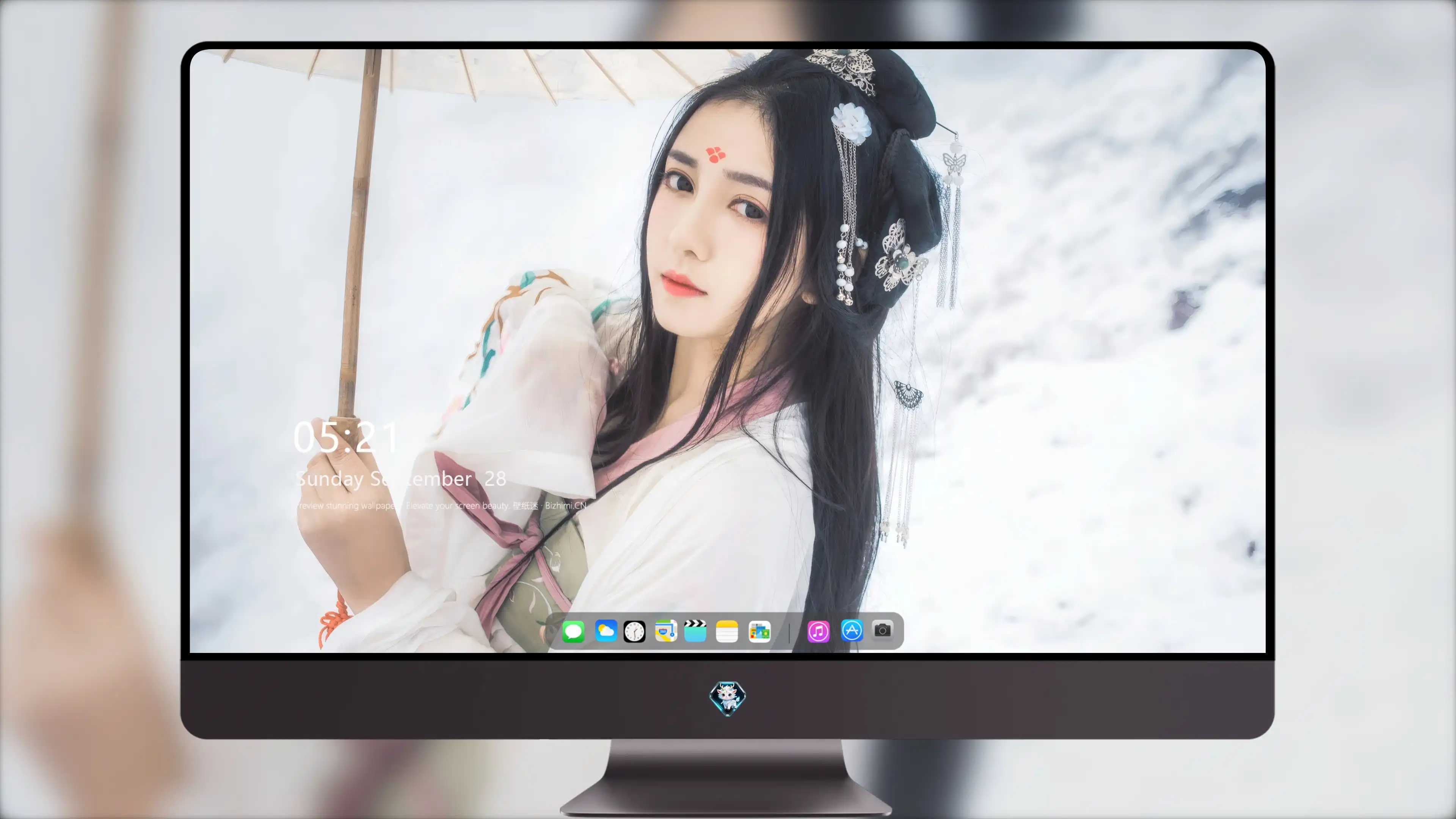 容貌绝美的 中国美女 面部特写摄影 4K高清图片 手机壁纸