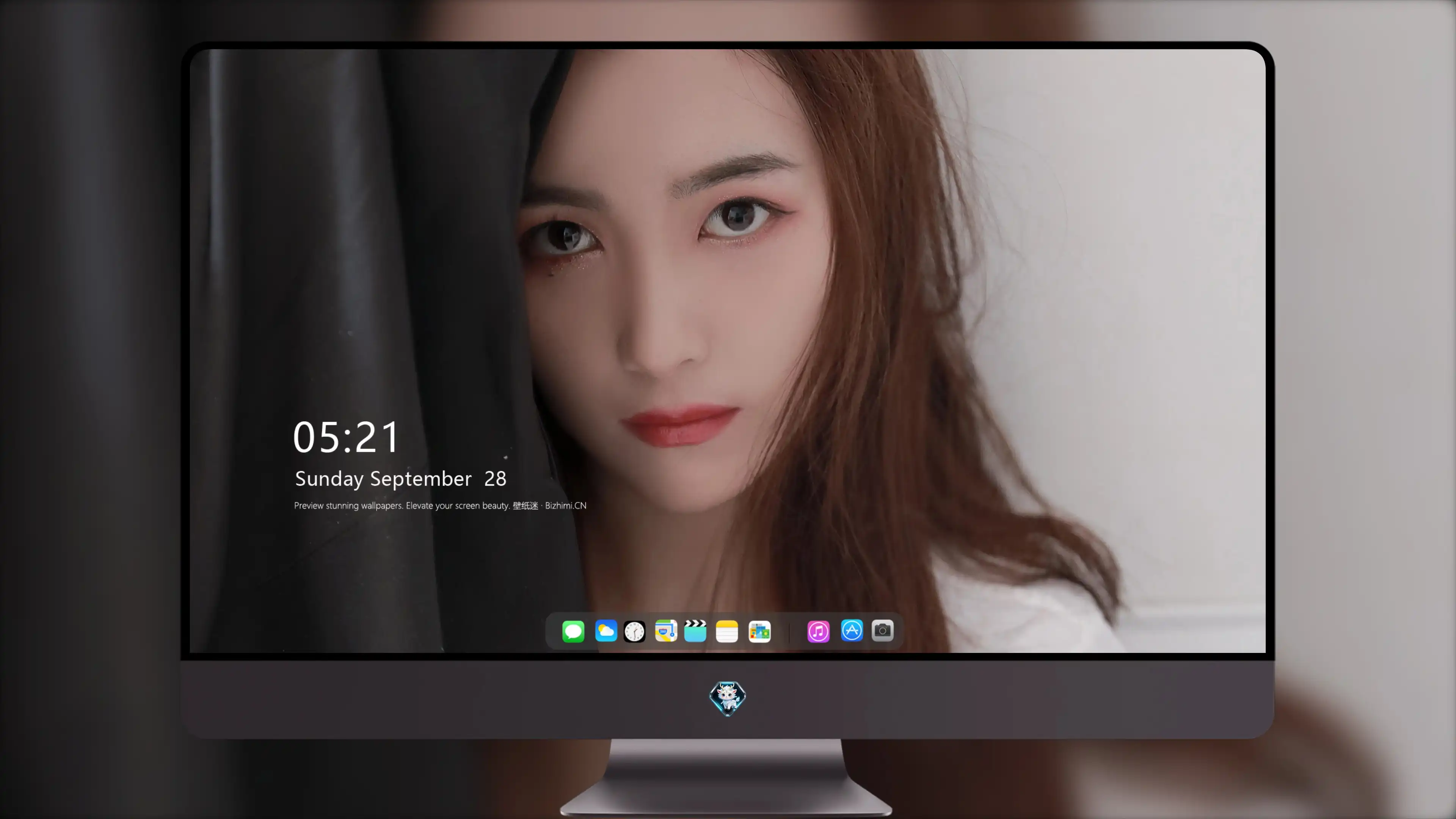 面容姣好的 中国佳人 面部高清摄影 4K极致清晰  PC屏保