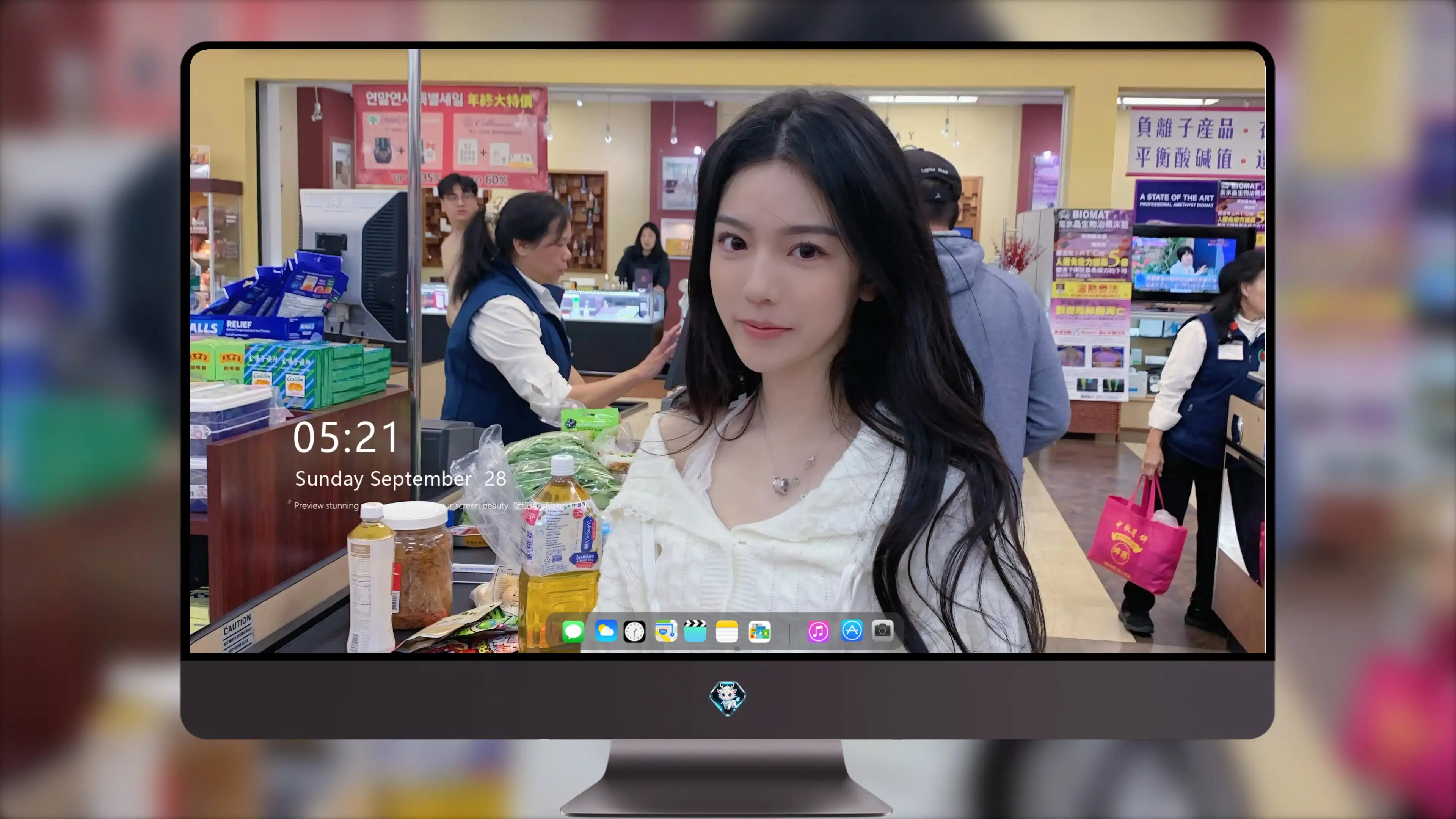 面容姣好的 中国佳人 面部高清摄影 4K极致清晰  PC屏保