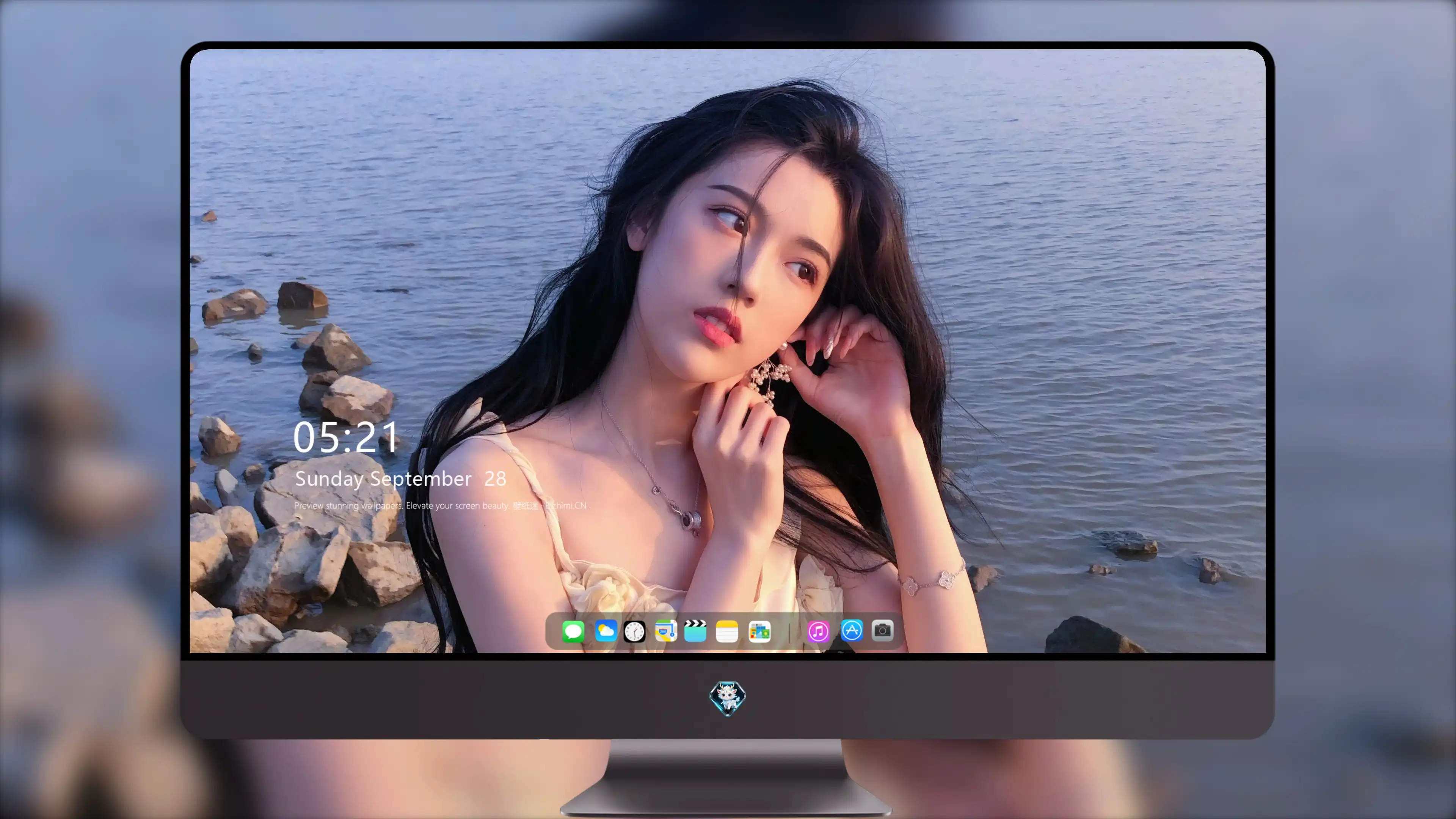 五官精致的 国产美女 高清脸部写真 超清晰4K 桌面锁屏