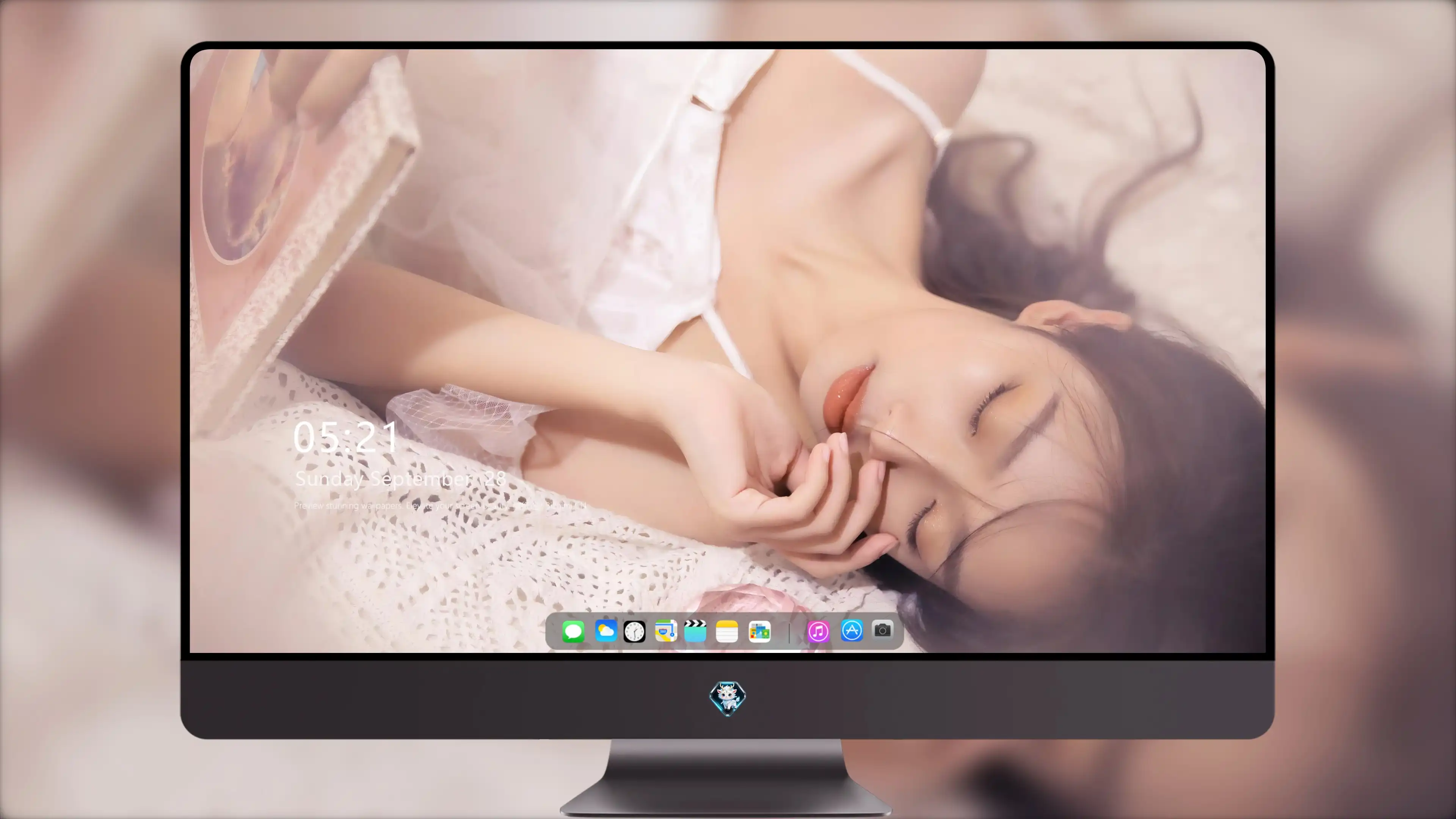 面容姣好的 中国佳人 面部高清摄影 4K极致清晰  PC屏保
