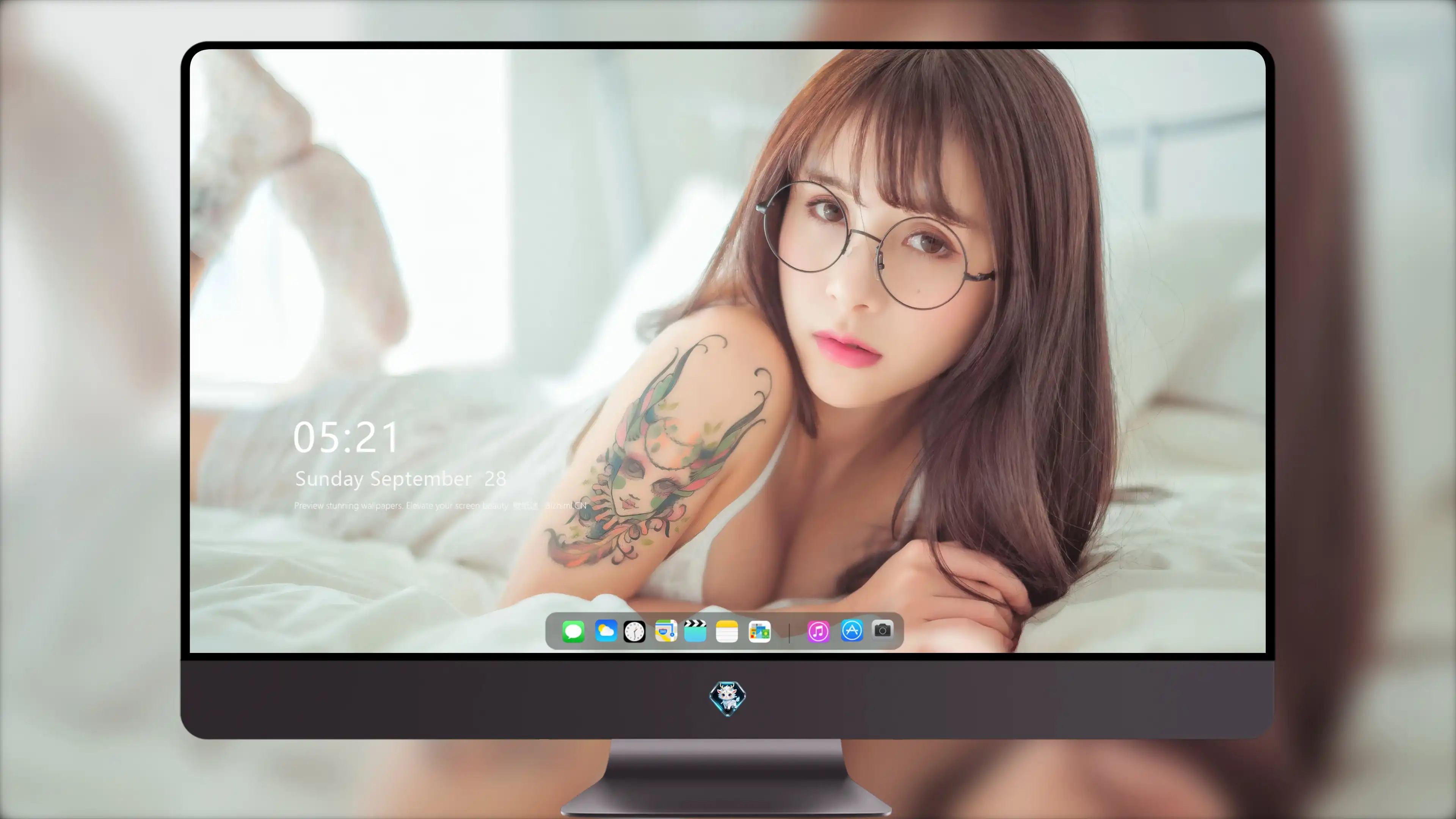 面容姣好的 中国佳人 面部高清摄影 4K极致清晰  PC屏保