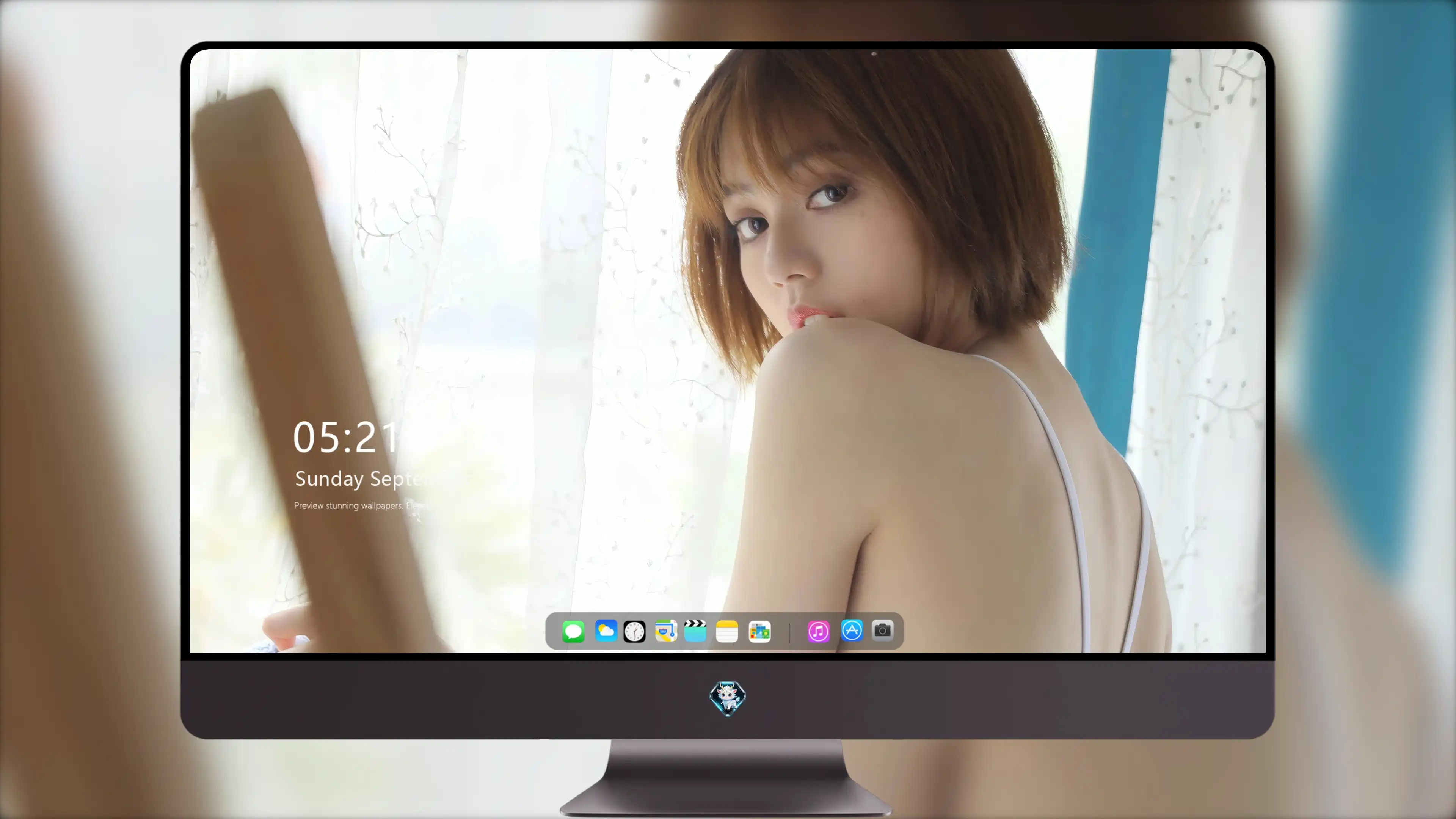 面容姣好的 中国佳人 面部高清摄影 4K极致清晰  PC屏保