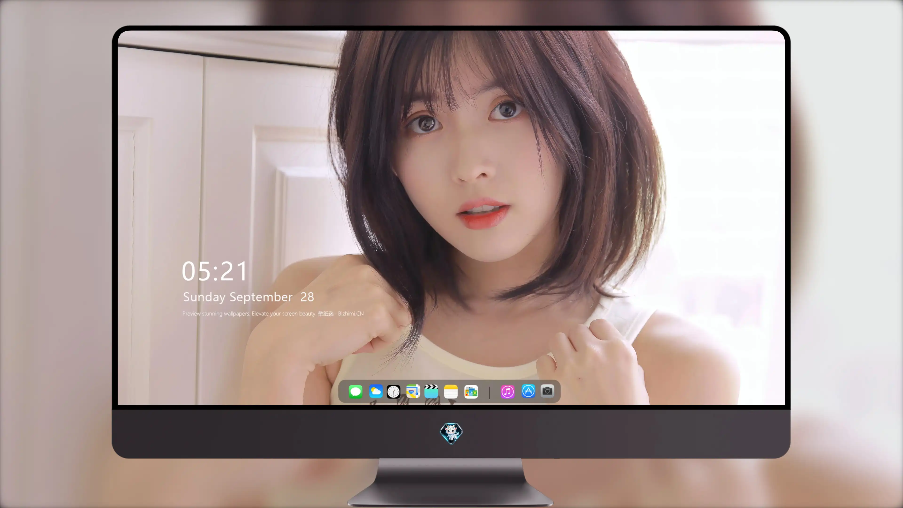 面容姣好的 中国佳人 面部高清摄影 4K极致清晰  PC屏保