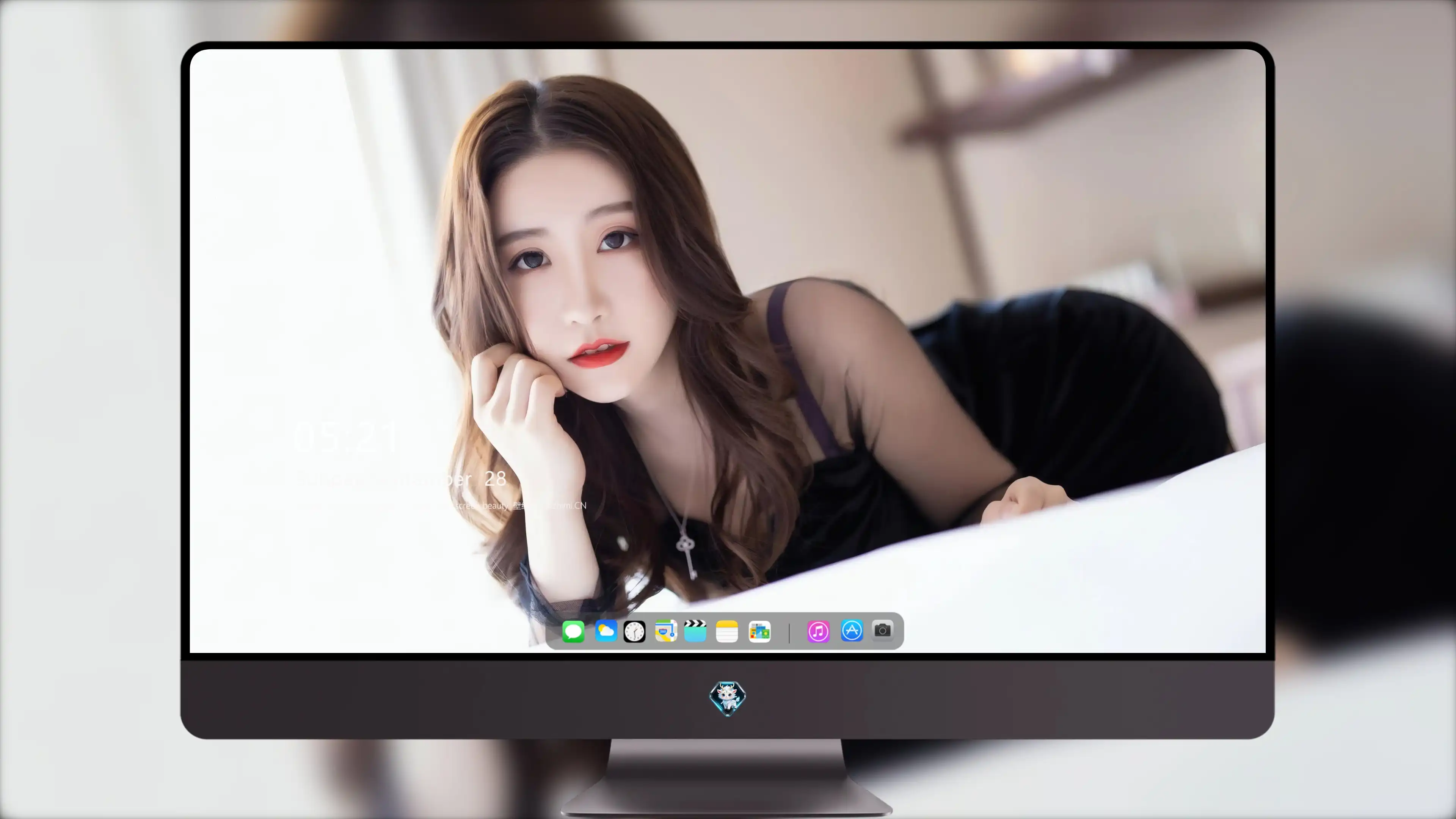 面容姣好的 中国佳人 面部高清摄影 4K极致清晰  PC屏保