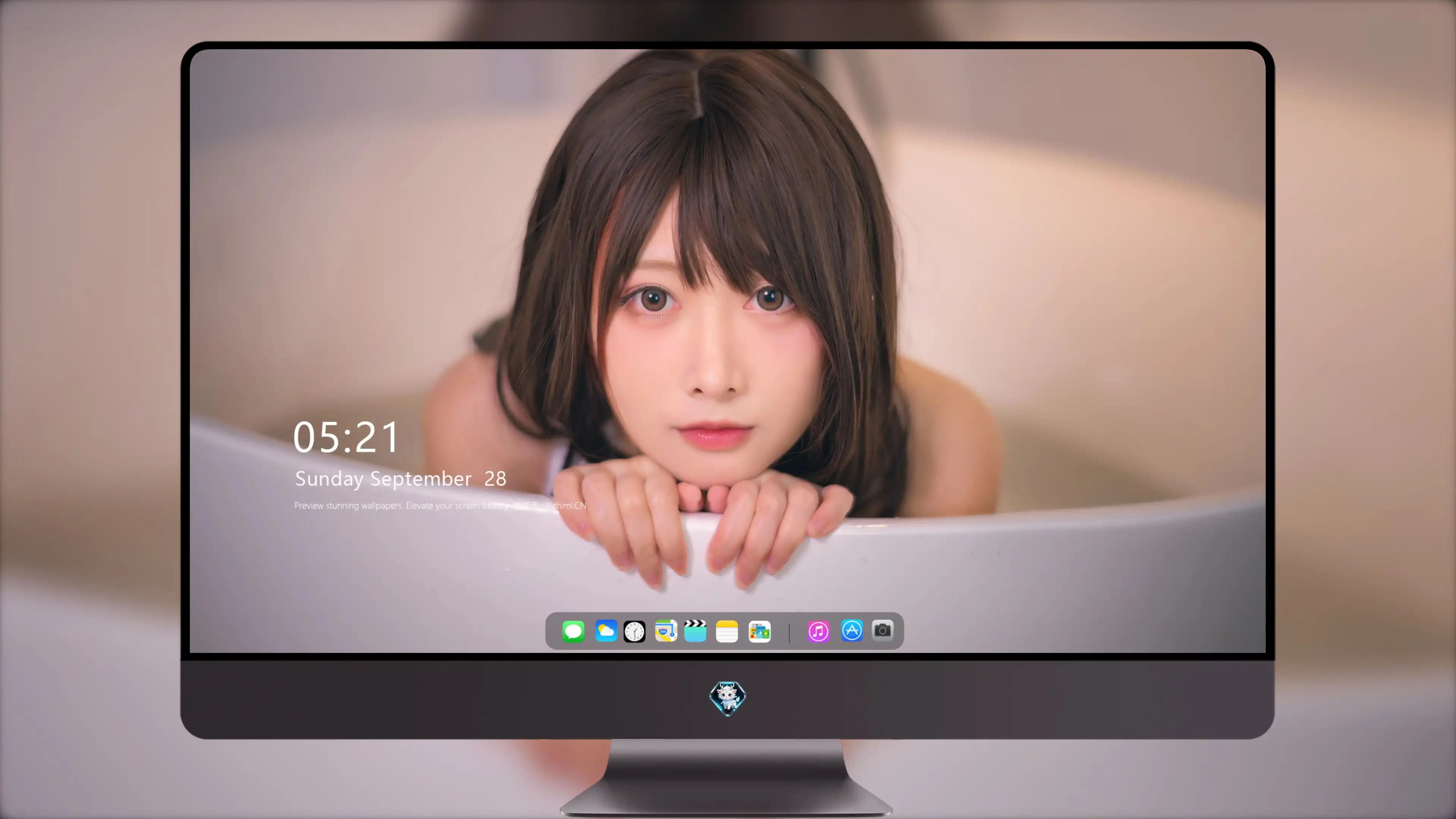 面容姣好的 中国佳人 面部高清摄影 4K极致清晰  PC屏保