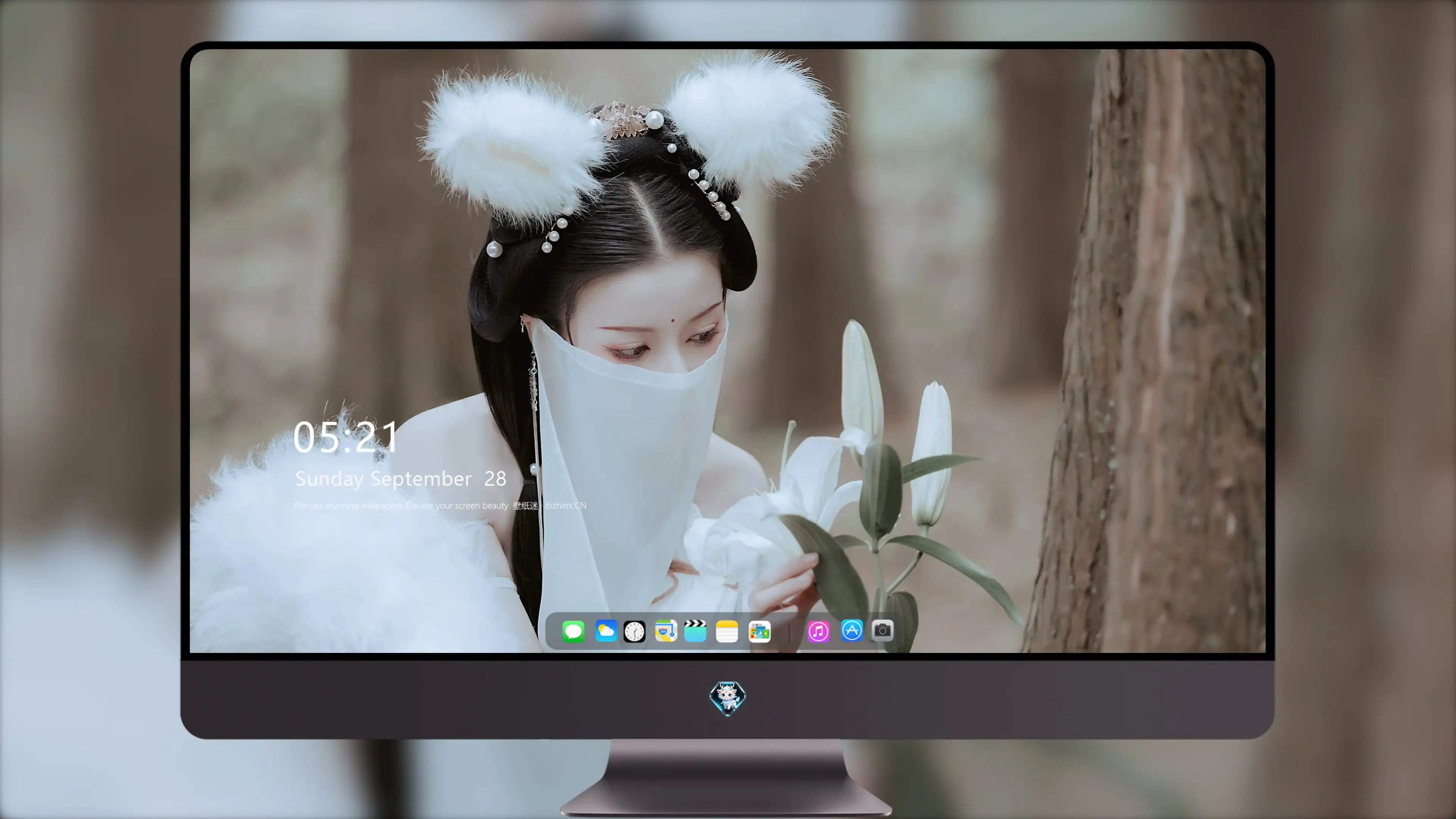 面容姣好的 中国佳人 面部高清摄影 4K极致清晰  PC屏保