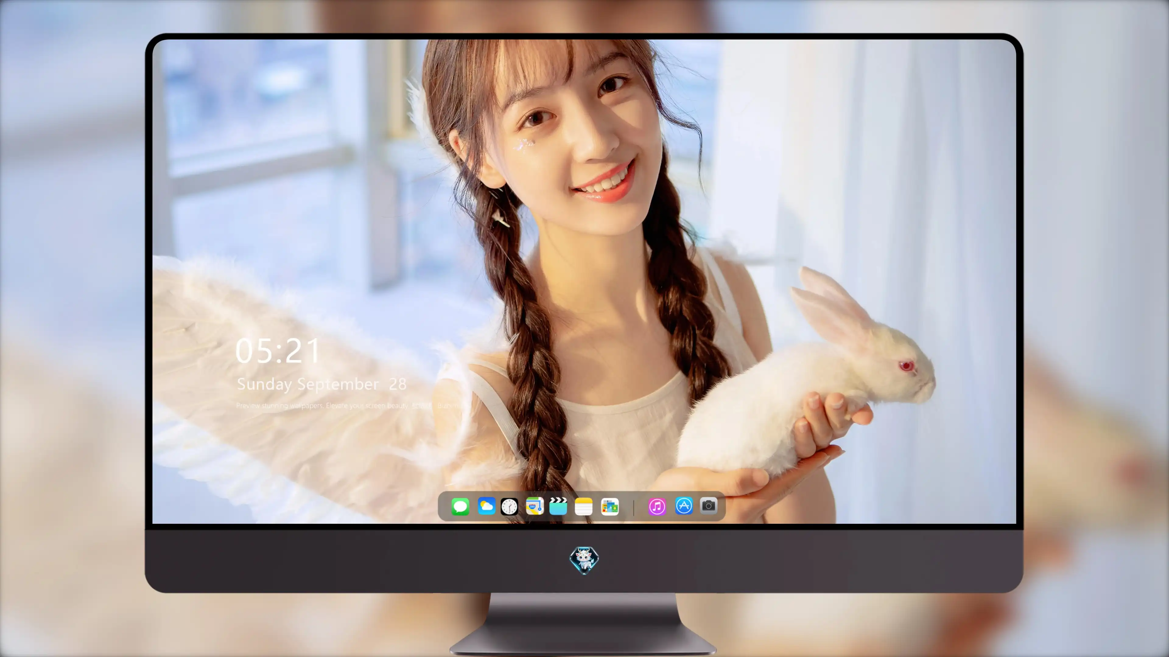 面容姣好的 中国佳人 面部高清摄影 4K极致清晰  PC屏保
