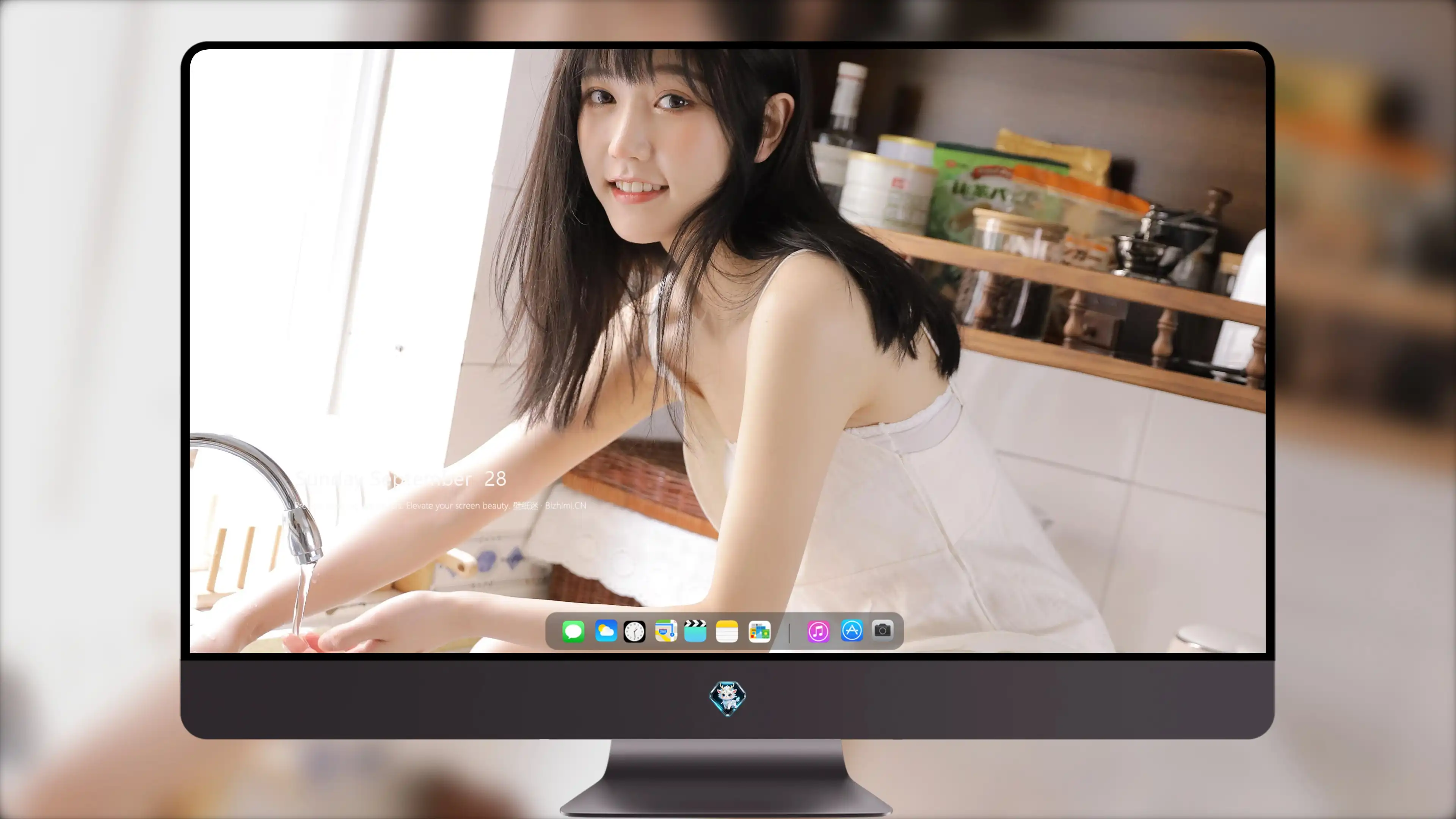 面容姣好的 中国佳人 面部高清摄影 4K极致清晰  PC屏保