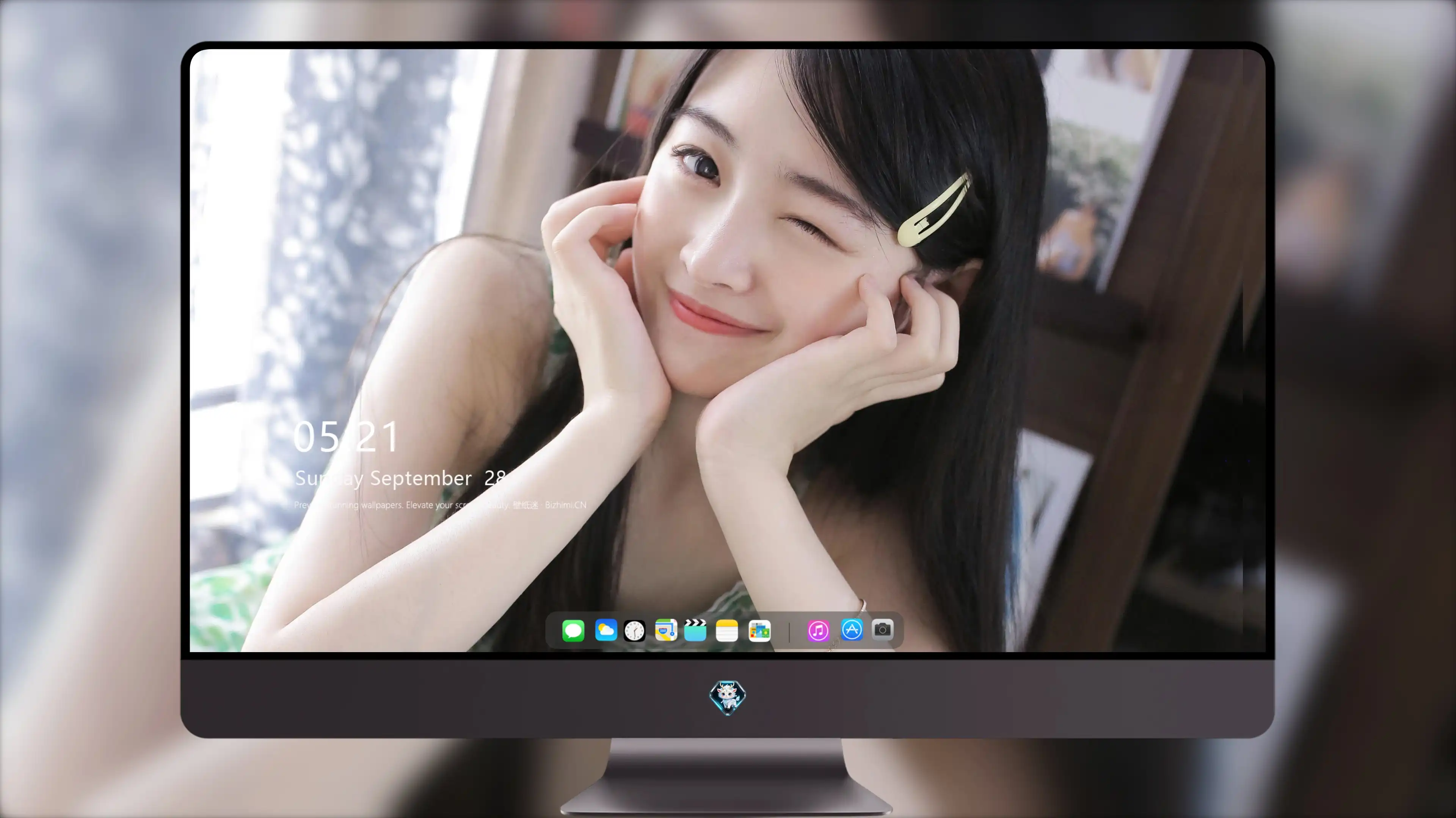 面容姣好的 中国佳人 面部高清摄影 4K极致清晰  PC屏保