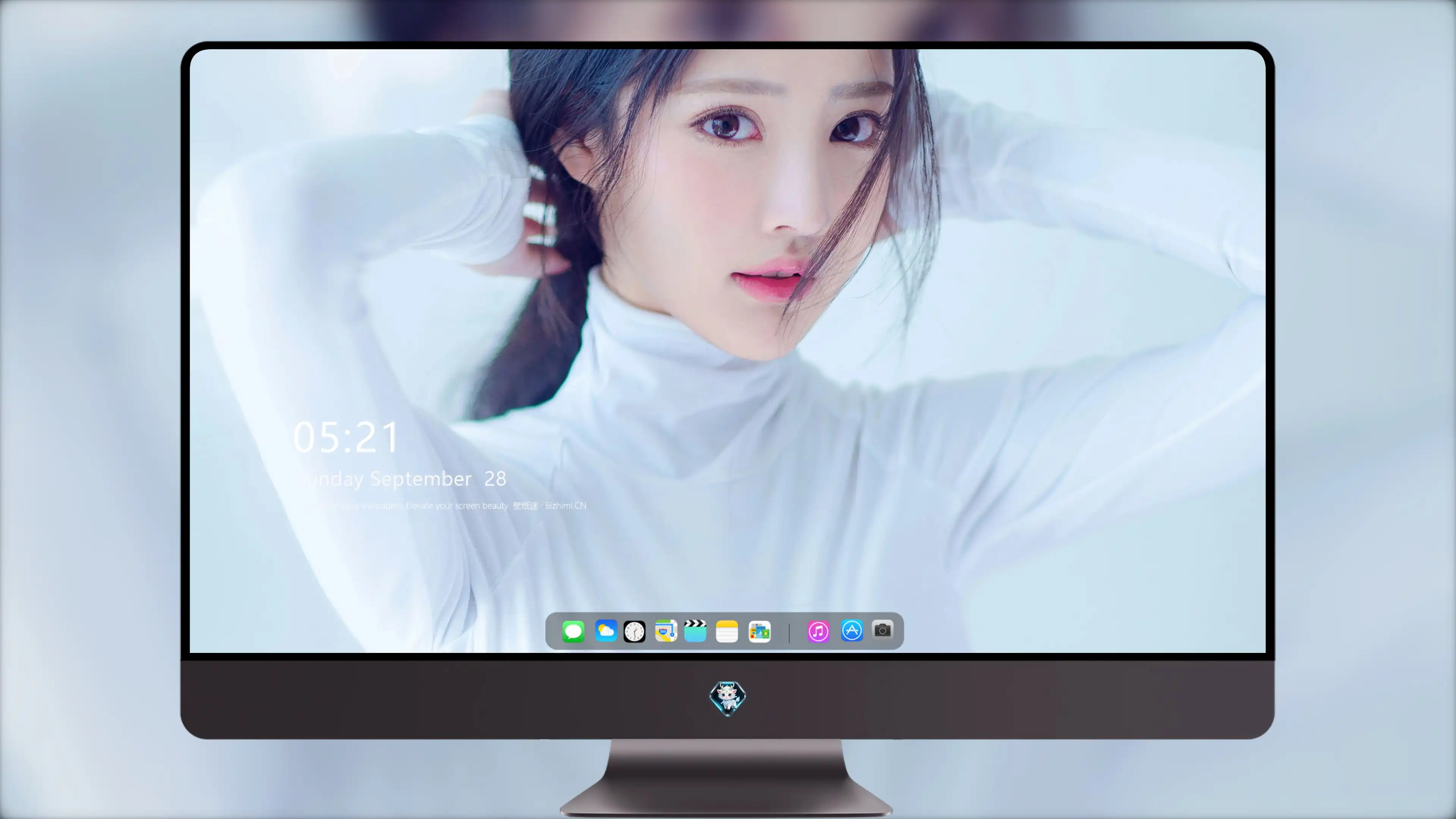 面容姣好的 中国佳人 面部高清摄影 4K极致清晰  PC屏保