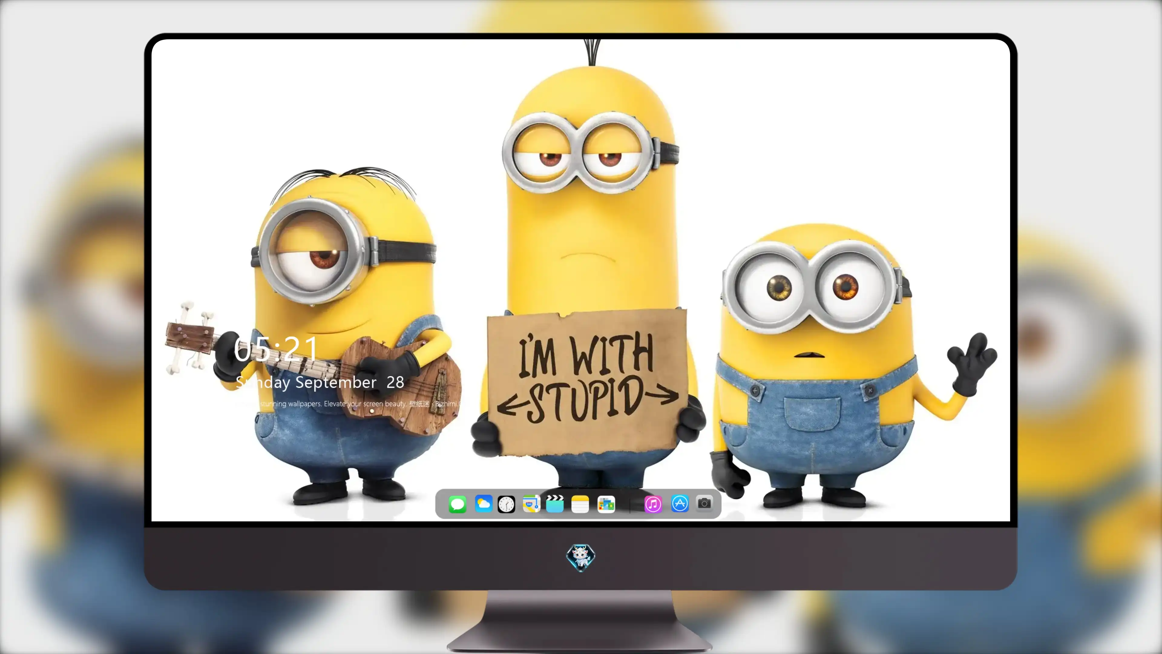 无损画质 小黄人角色截图 IPAD屏保 抖音素材 免费下载