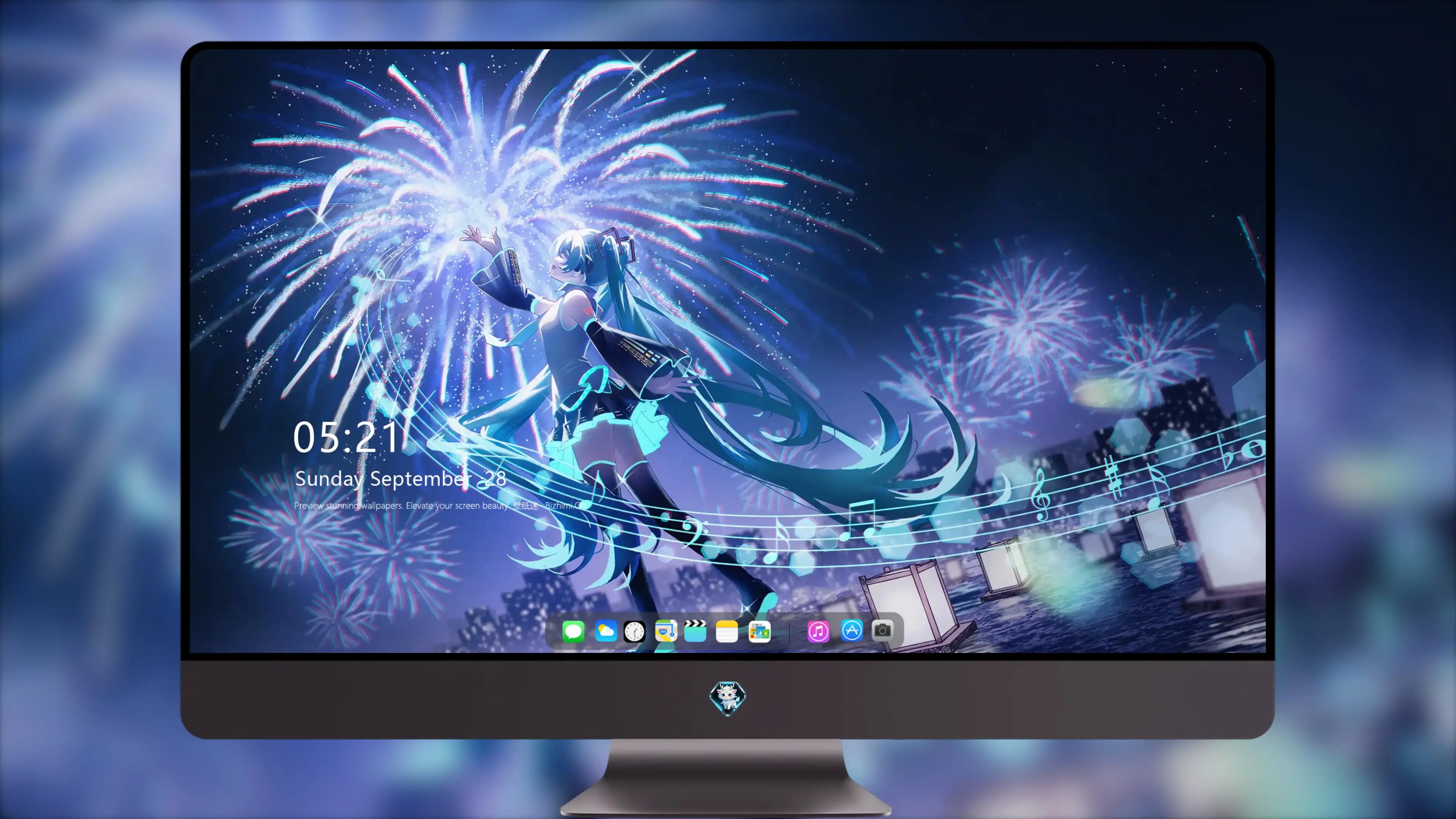 4k超清 初音未来游戏原画 笔记本桌面