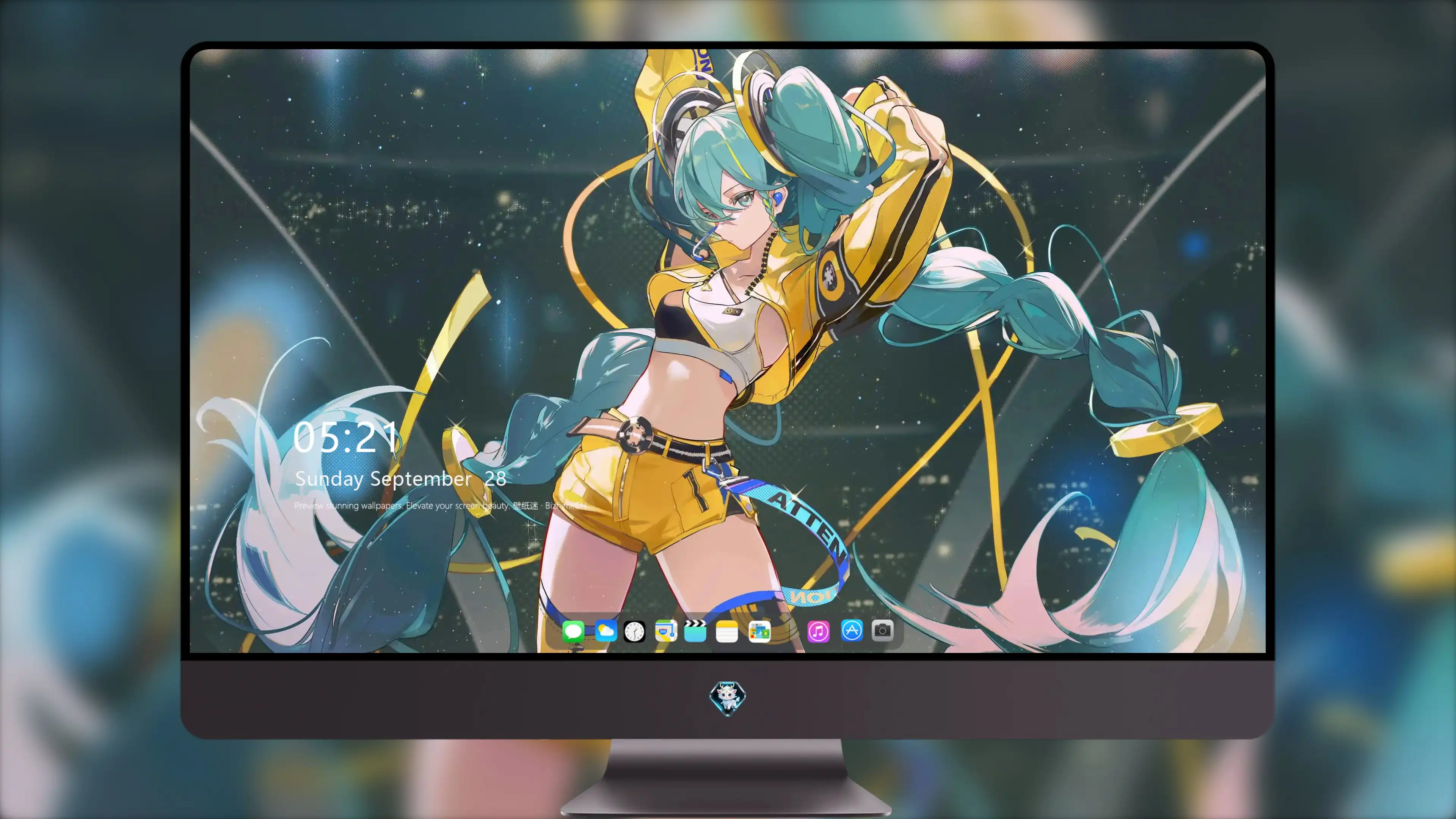 高清 初音未来游戏原画 笔记本桌面 免费下载