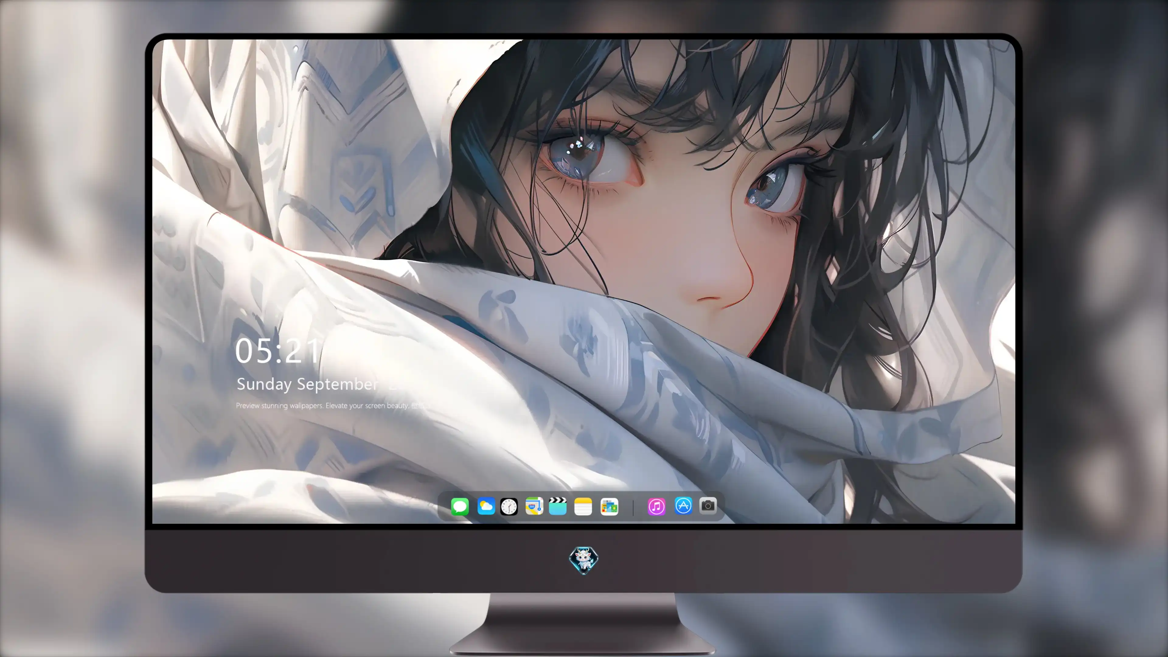 4K高清游戏原画异域少女纹理精致视觉感