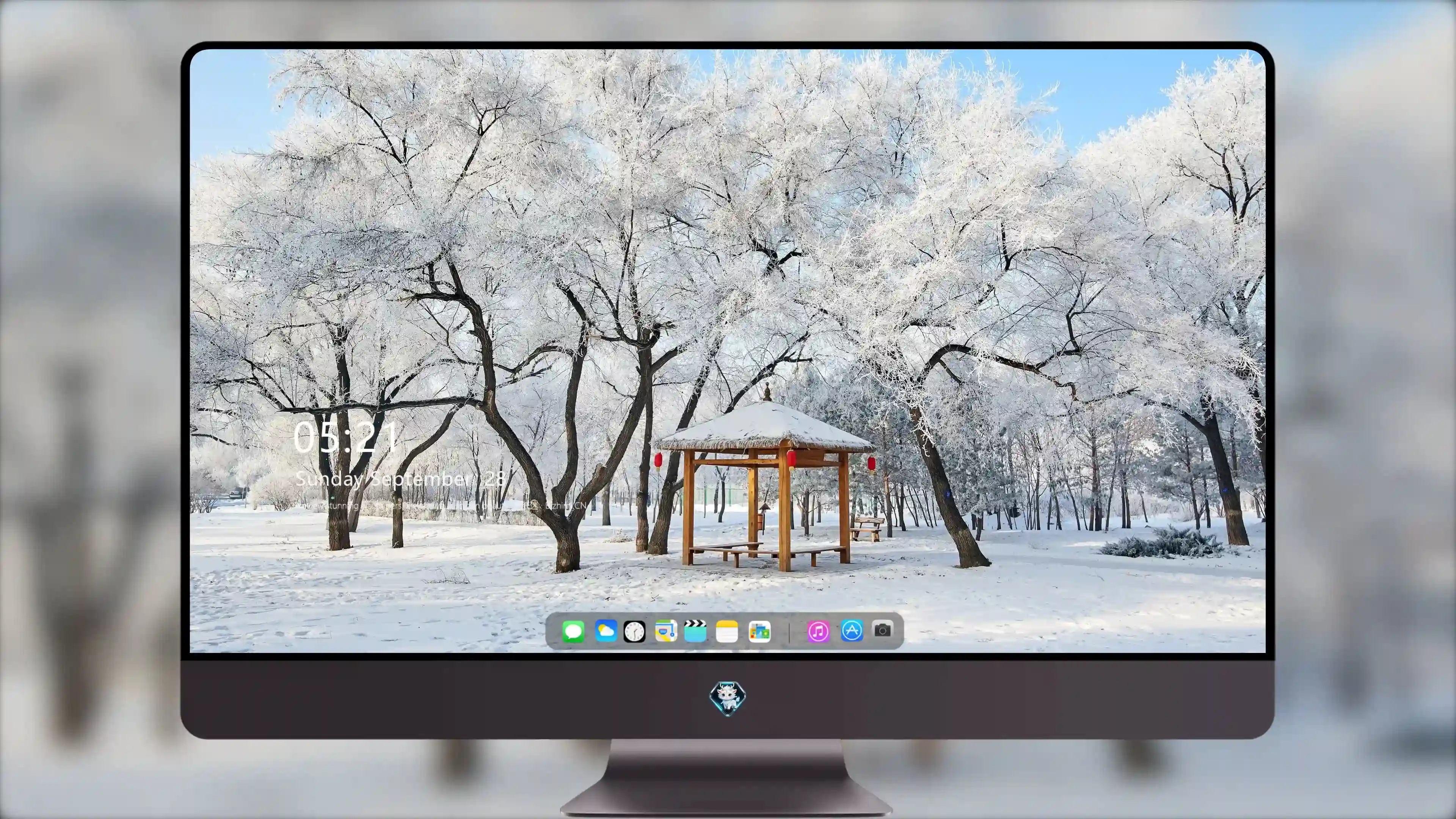 梦幻雪景风光 冰雪世界 高清素材 4K风景壁纸