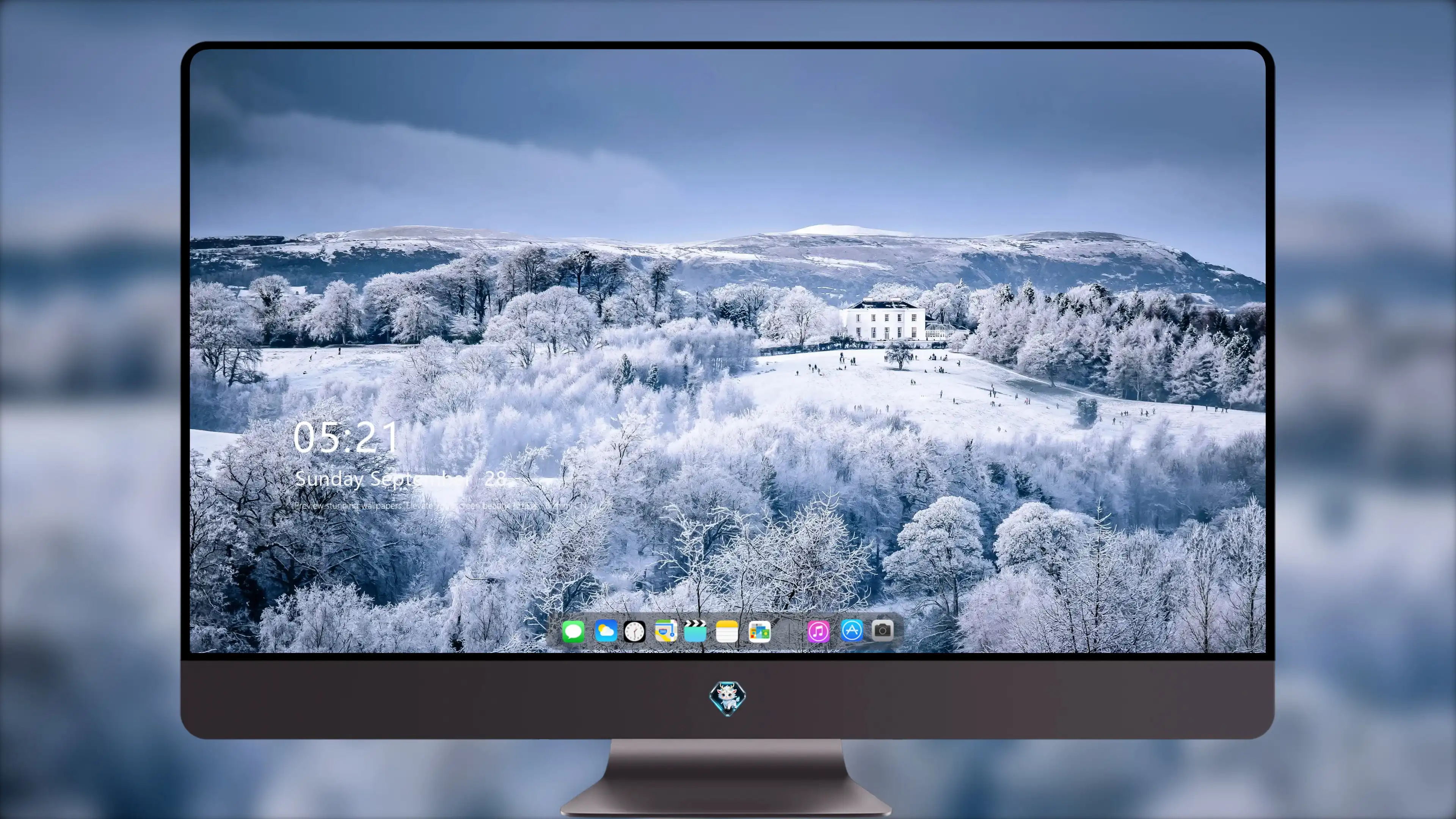 高清冬日雪景 雪景图库 4k超清平板桌面壁纸素材