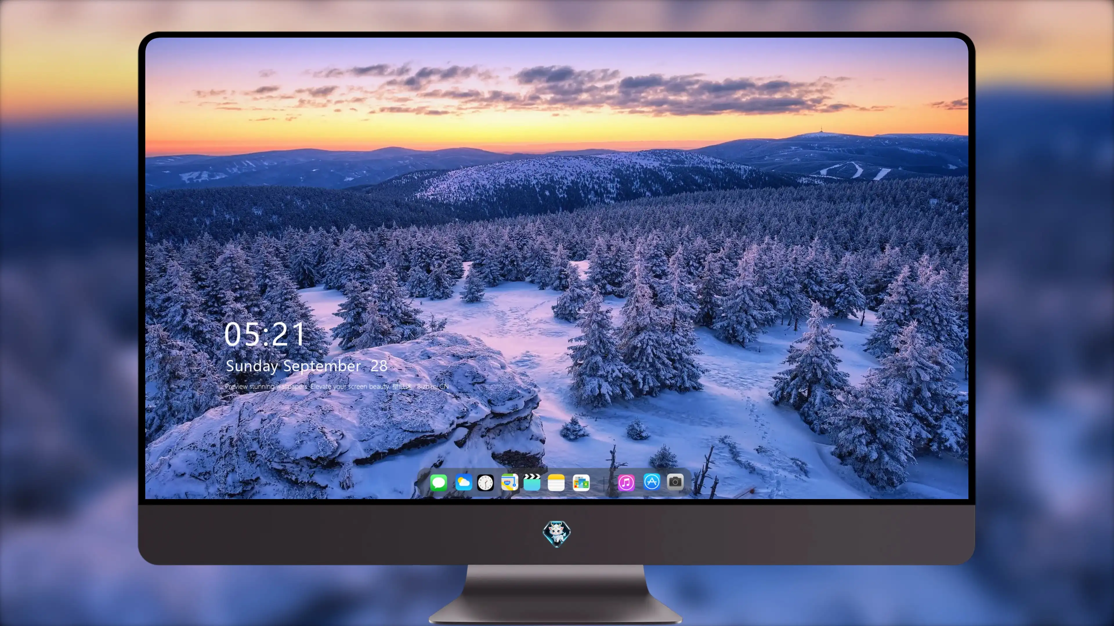 唯美冬日雪景 雪景图库 高清素材